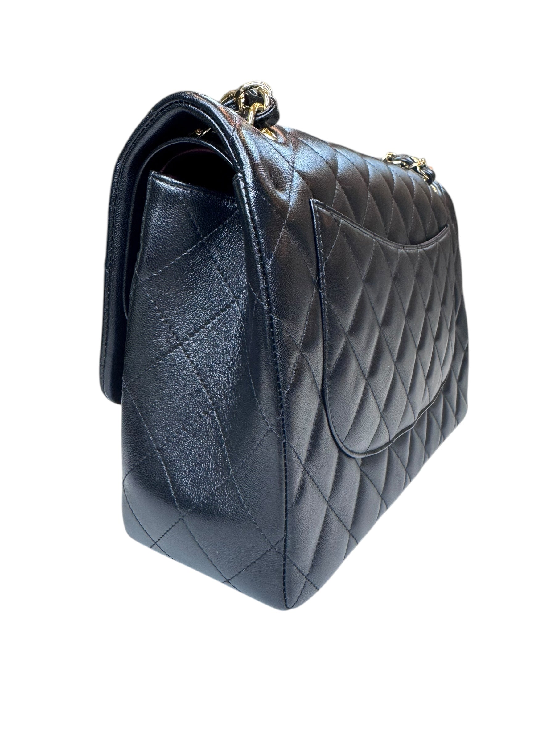 Chanel Lambskin Classic Jumbo Double Flap
