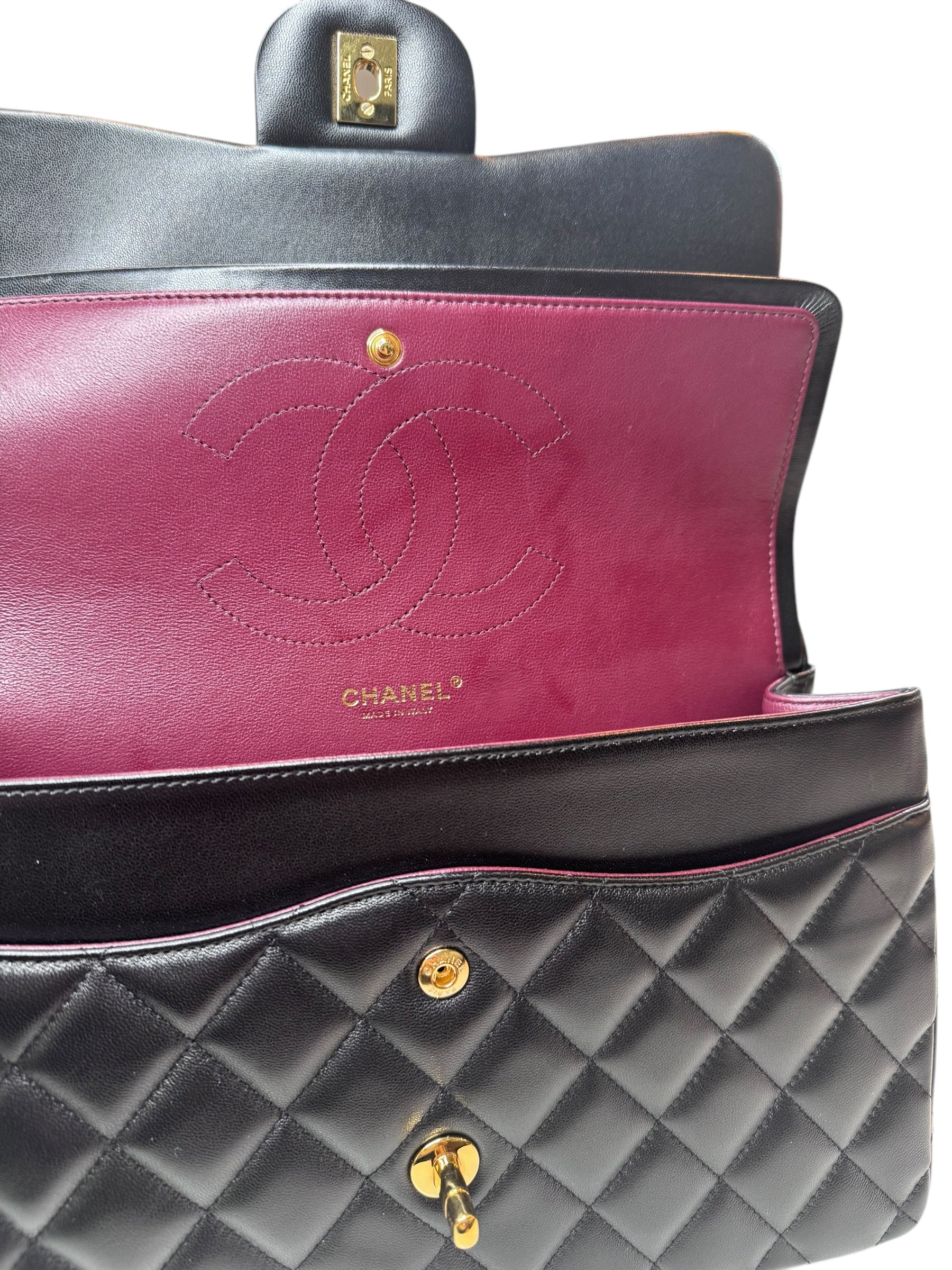 Chanel Lambskin Classic Jumbo Double Flap