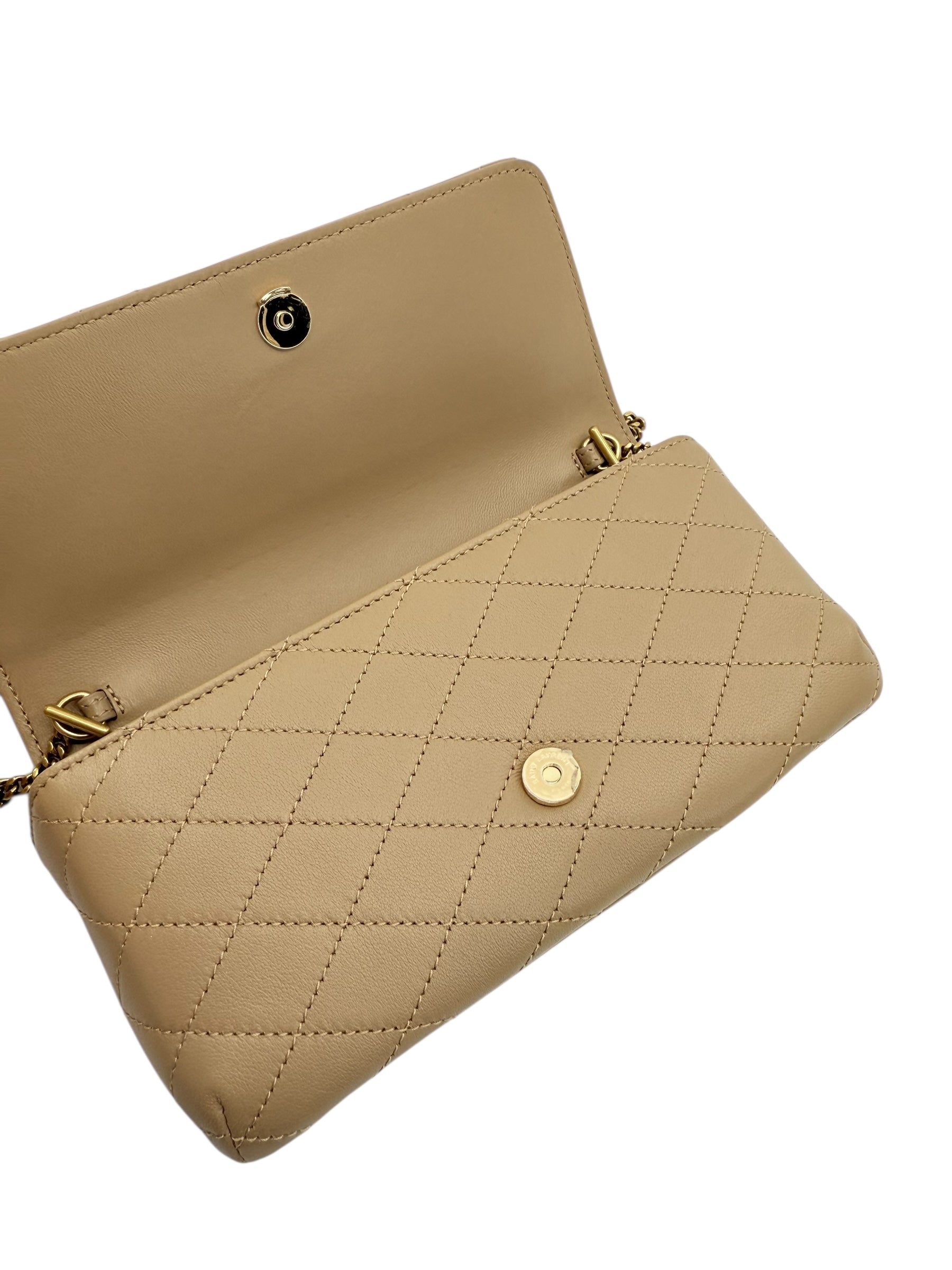 Saint Laurent Gaby Quilted Phone Holder