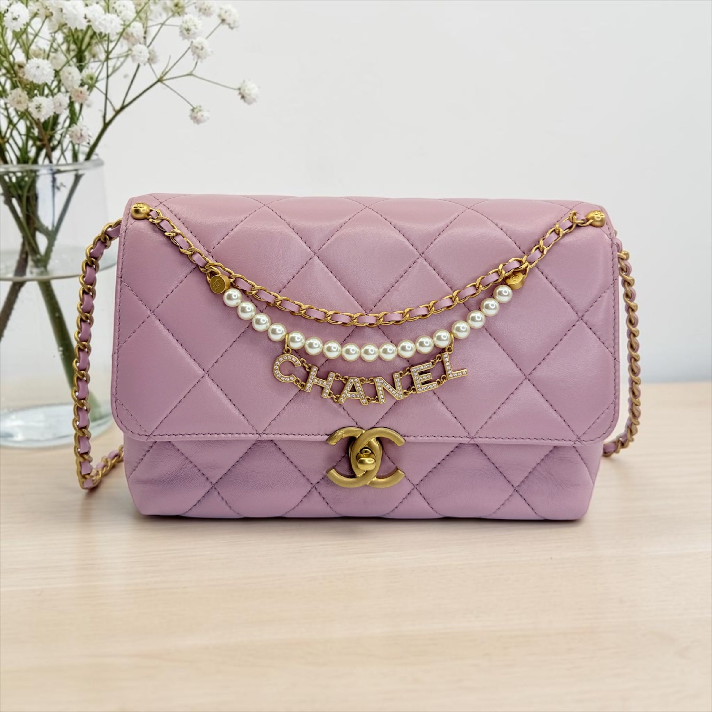 Chanel Small Pearl Flap Bag