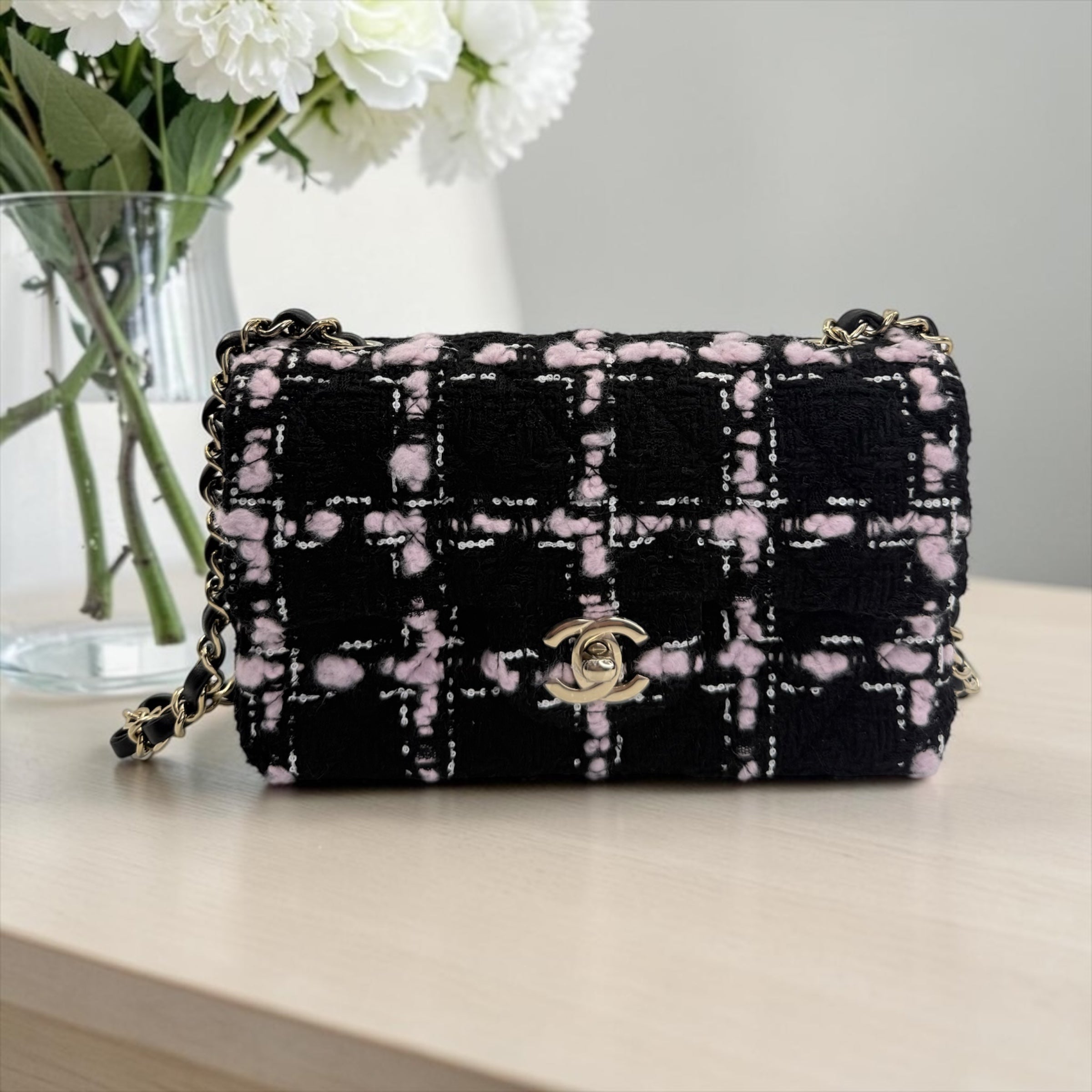 Chanel Tweed Mini Rectangular Flap