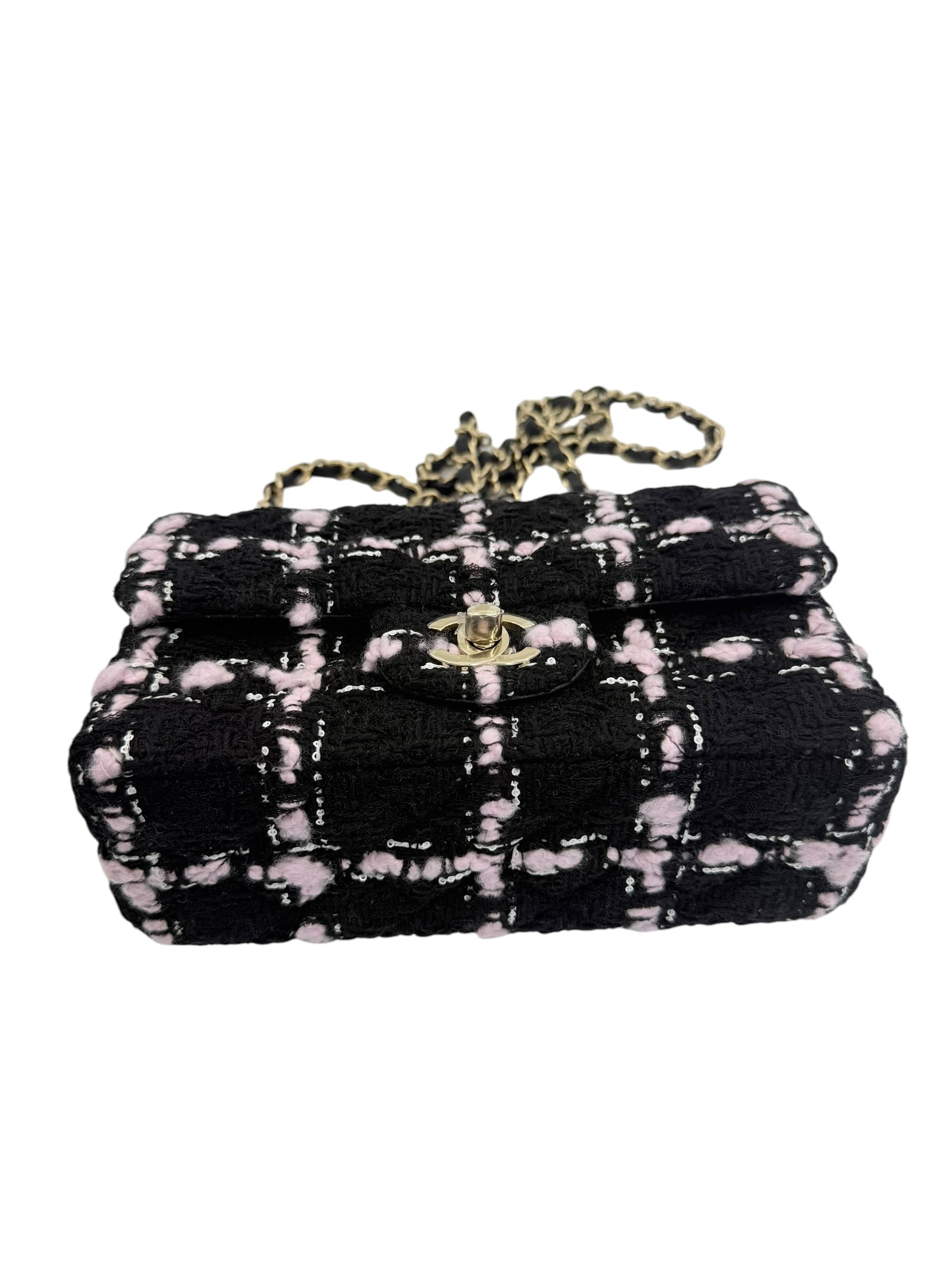 Chanel Tweed Mini Rectangular Flap