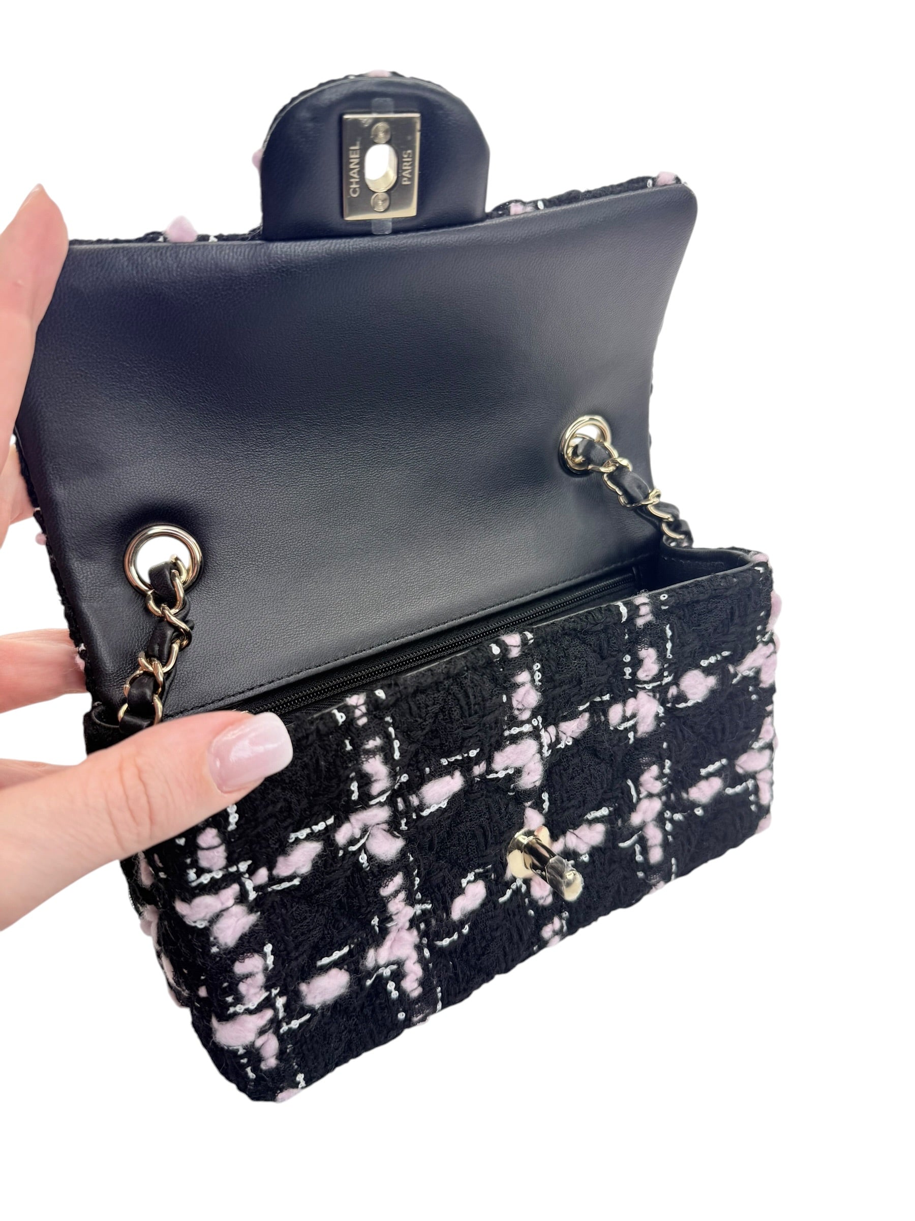 Chanel Tweed Mini Rectangular Flap