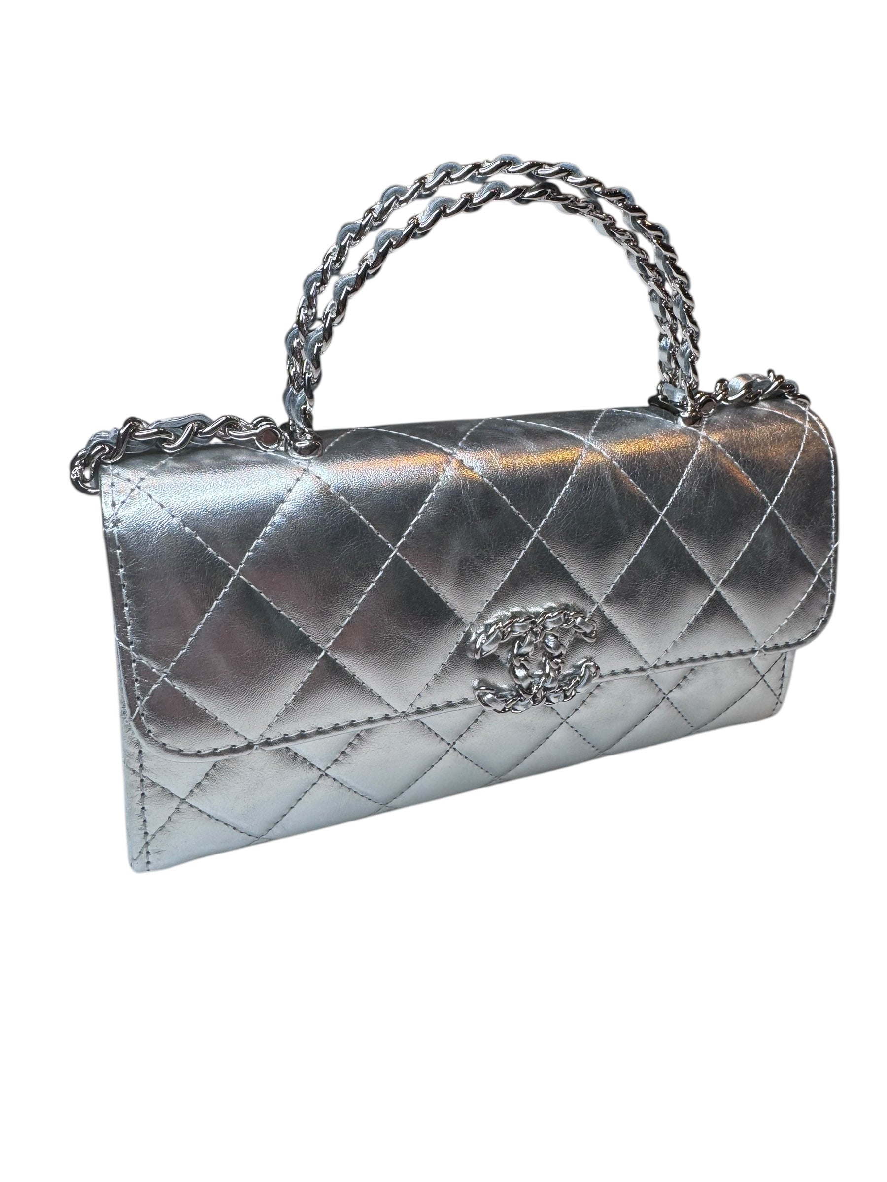 Chanel Phone Holder With Chain