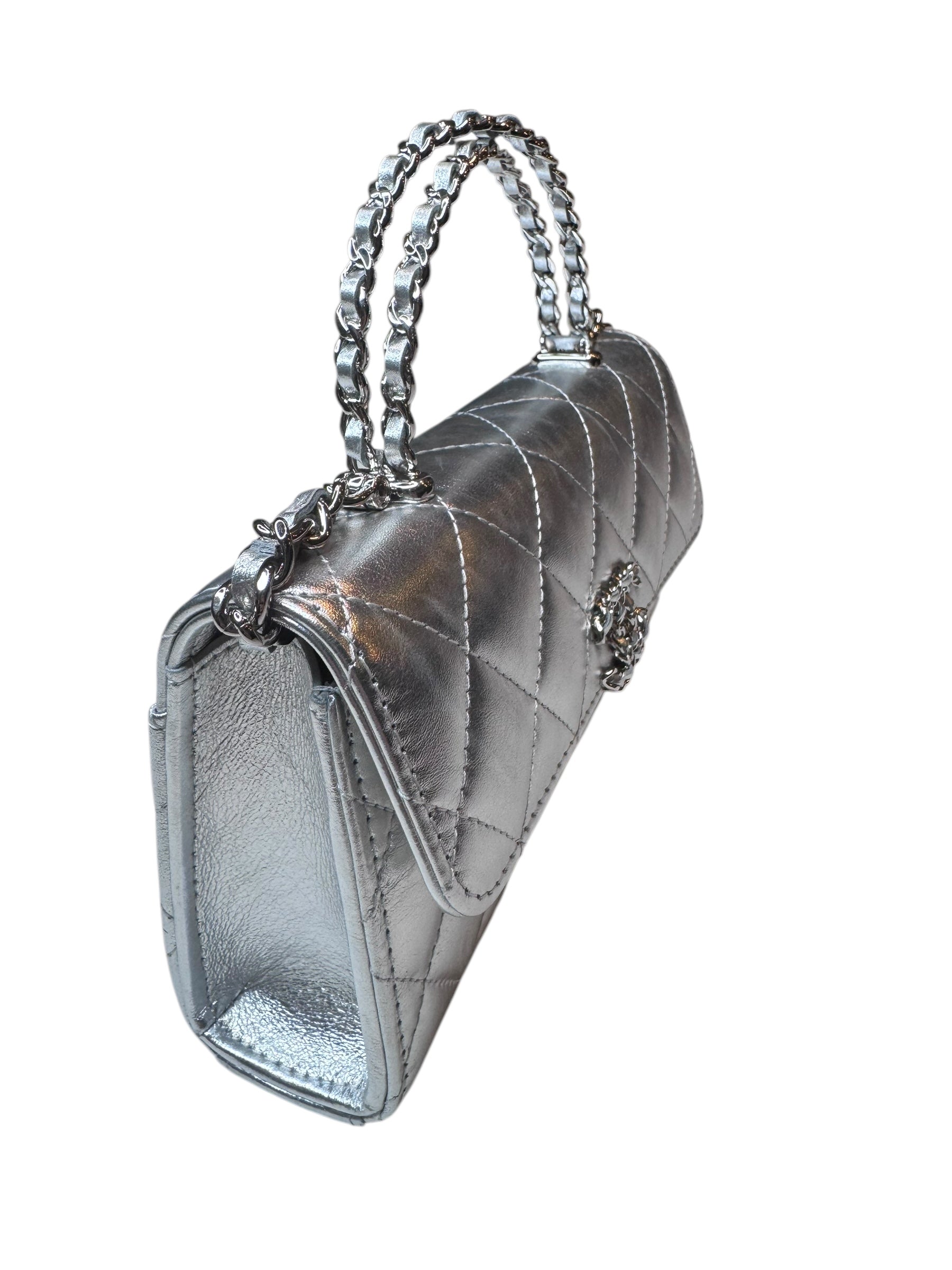 Chanel Phone Holder With Chain