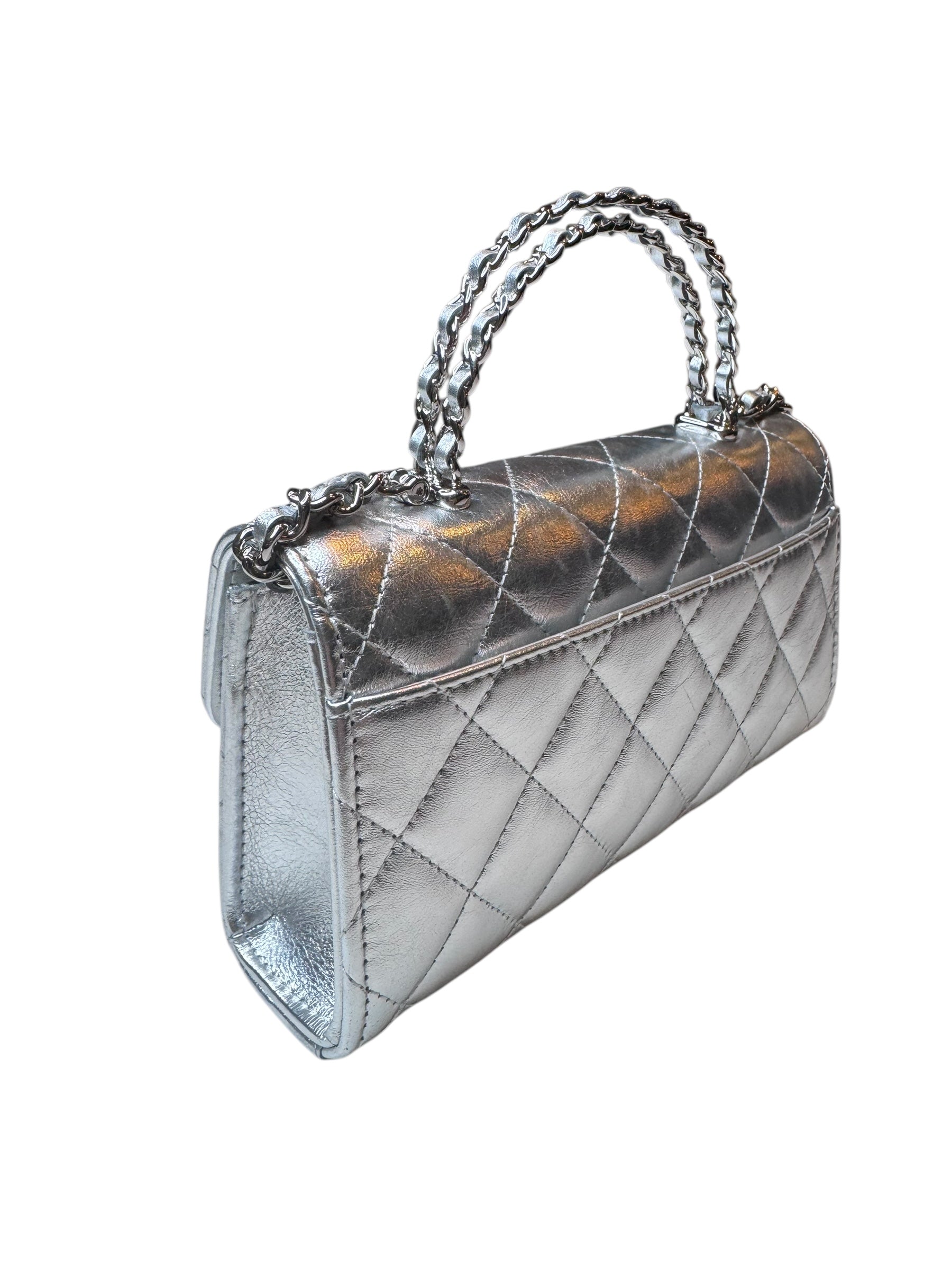 Chanel Phone Holder With Chain
