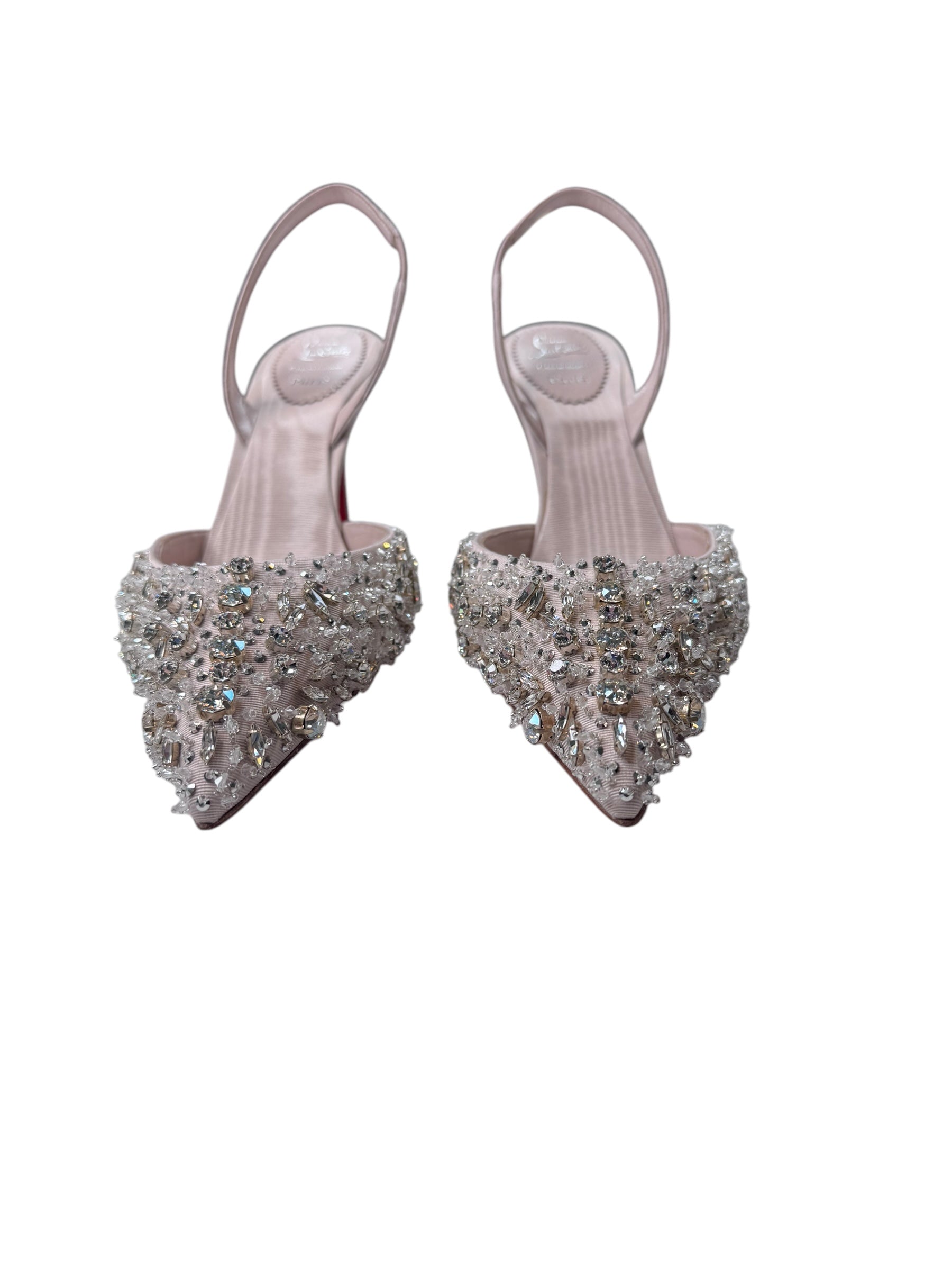 Christian Louboutin Queenissima Sling 80 (37.5/7.5)