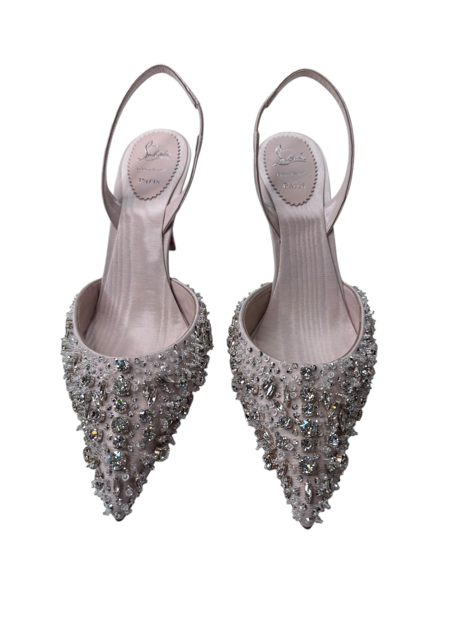 Christian Louboutin Queenissima Sling 80 (37.5/7.5)
