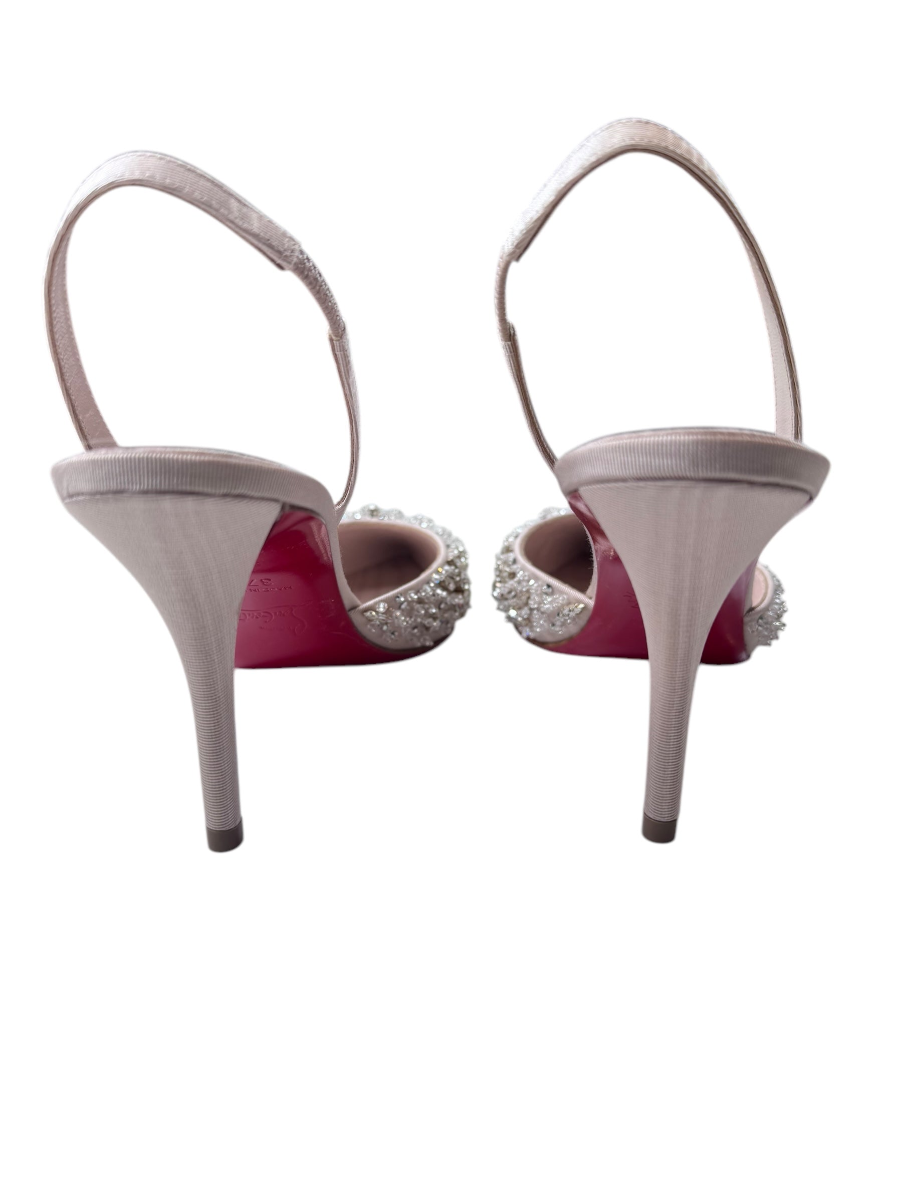 Christian Louboutin Queenissima Sling 80 (37.5/7.5)