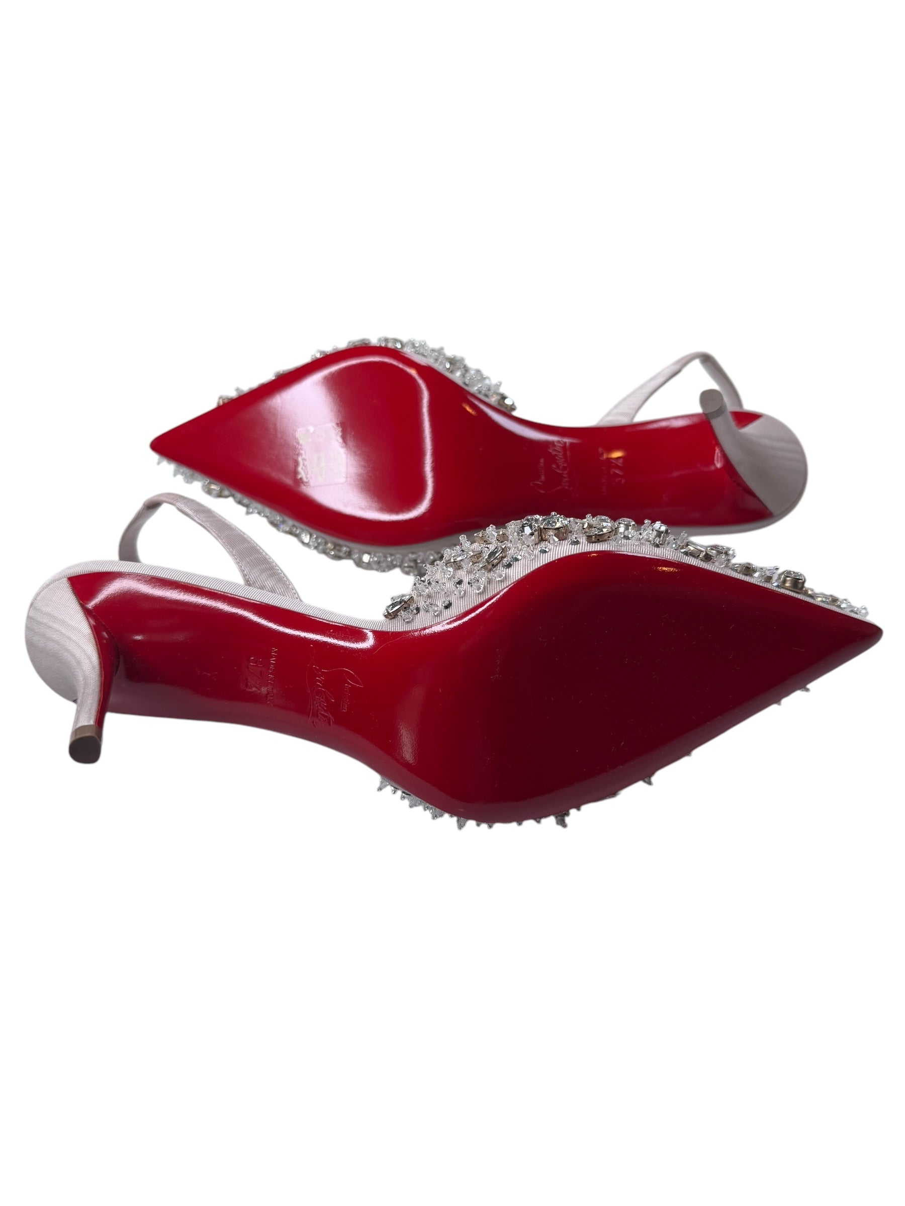 Christian Louboutin Queenissima Sling 80 (37.5/7.5)