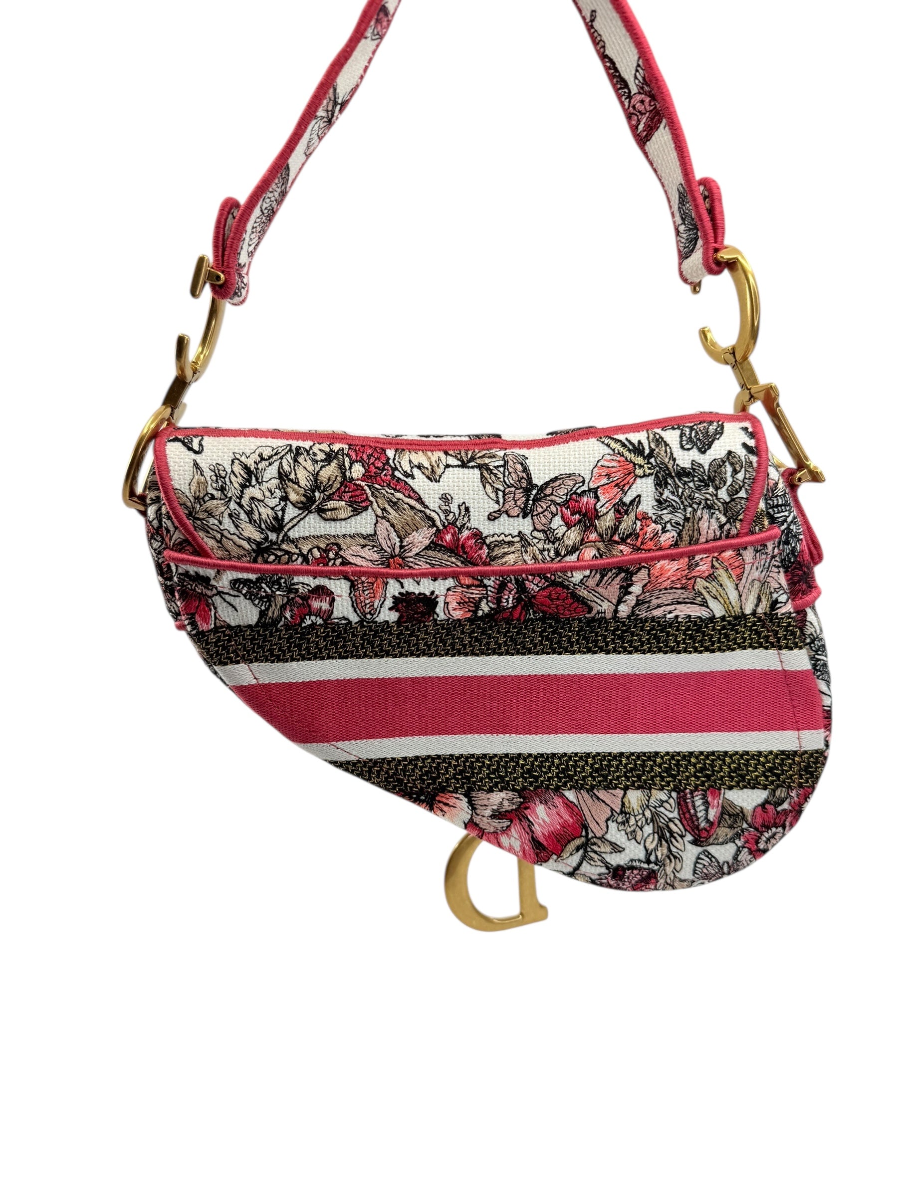 Dior Floral Saddle Bag