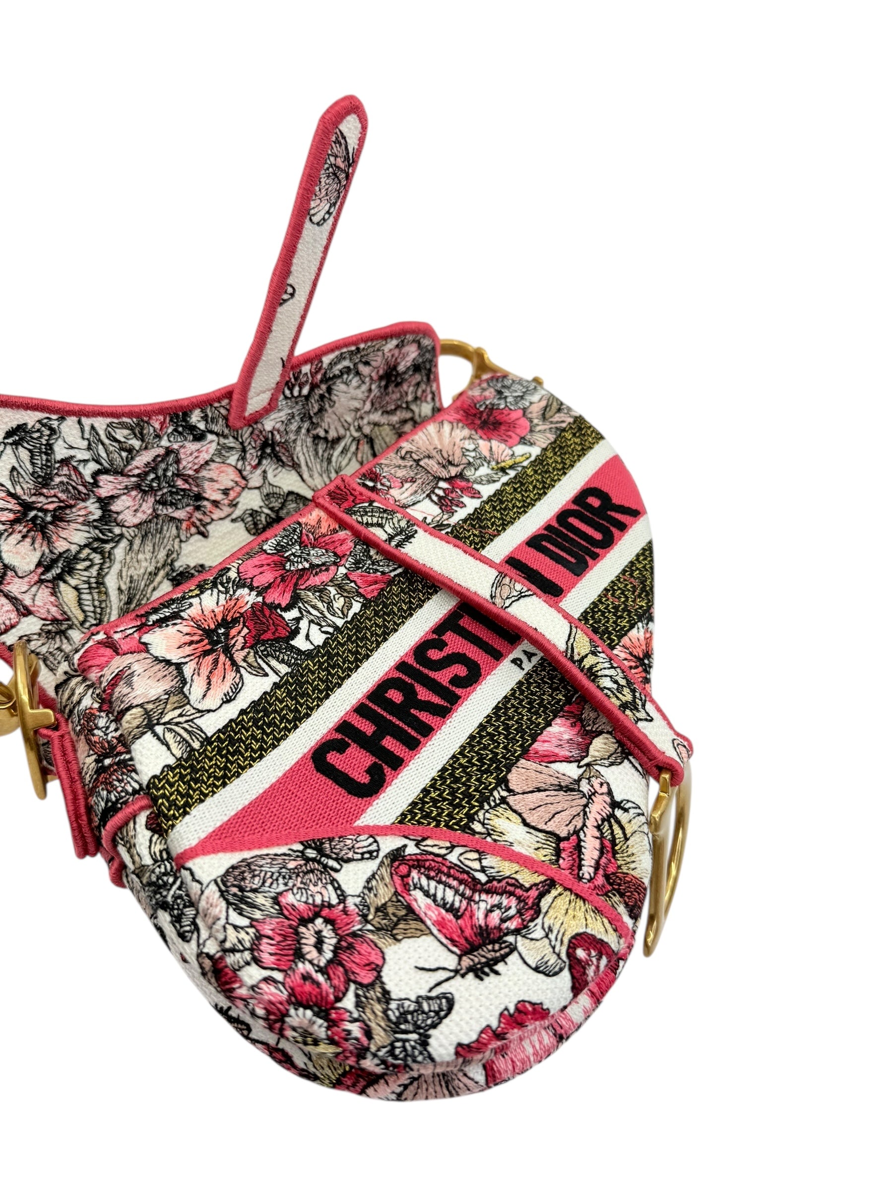 Dior Floral Saddle Bag