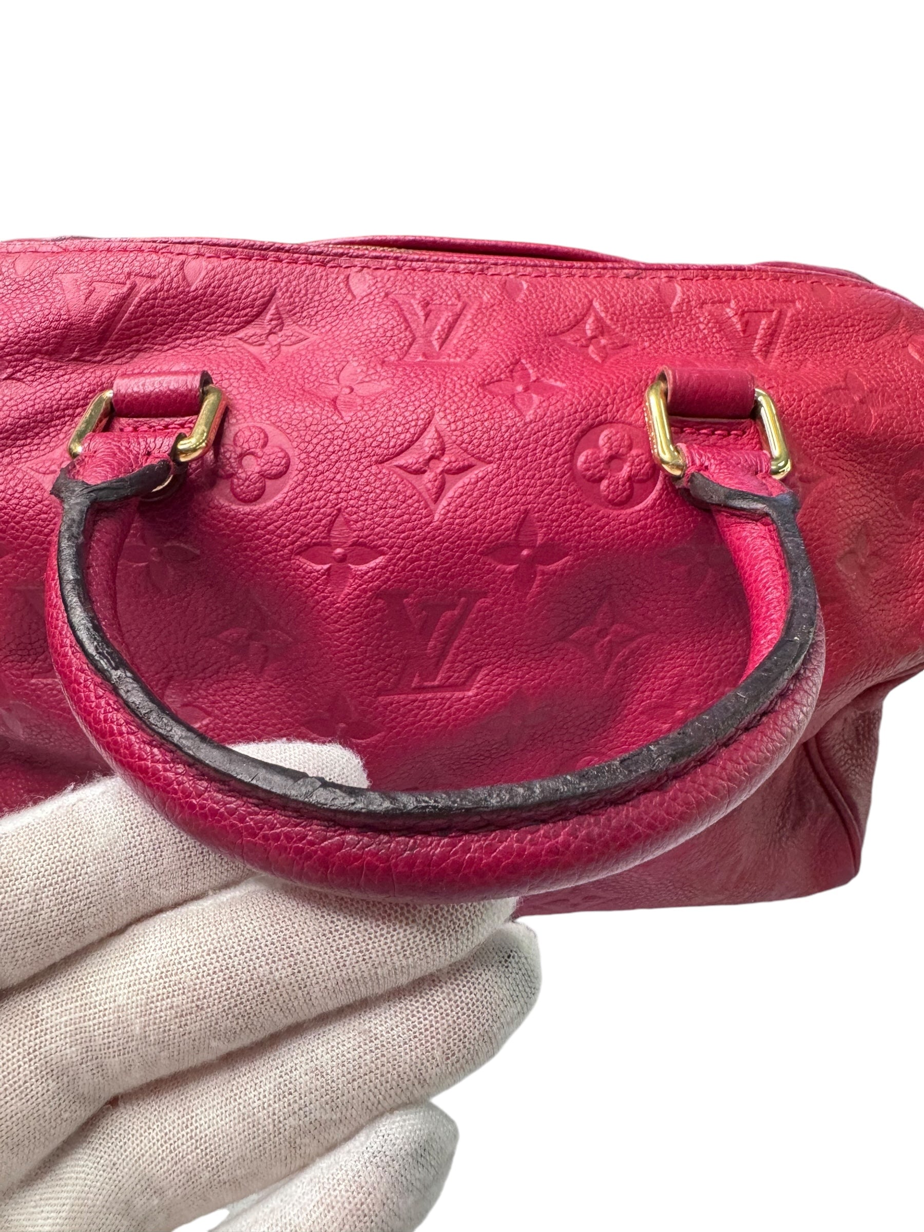 Louis Vuitton Aurore Monogram Empreinte Leather Speedy 25