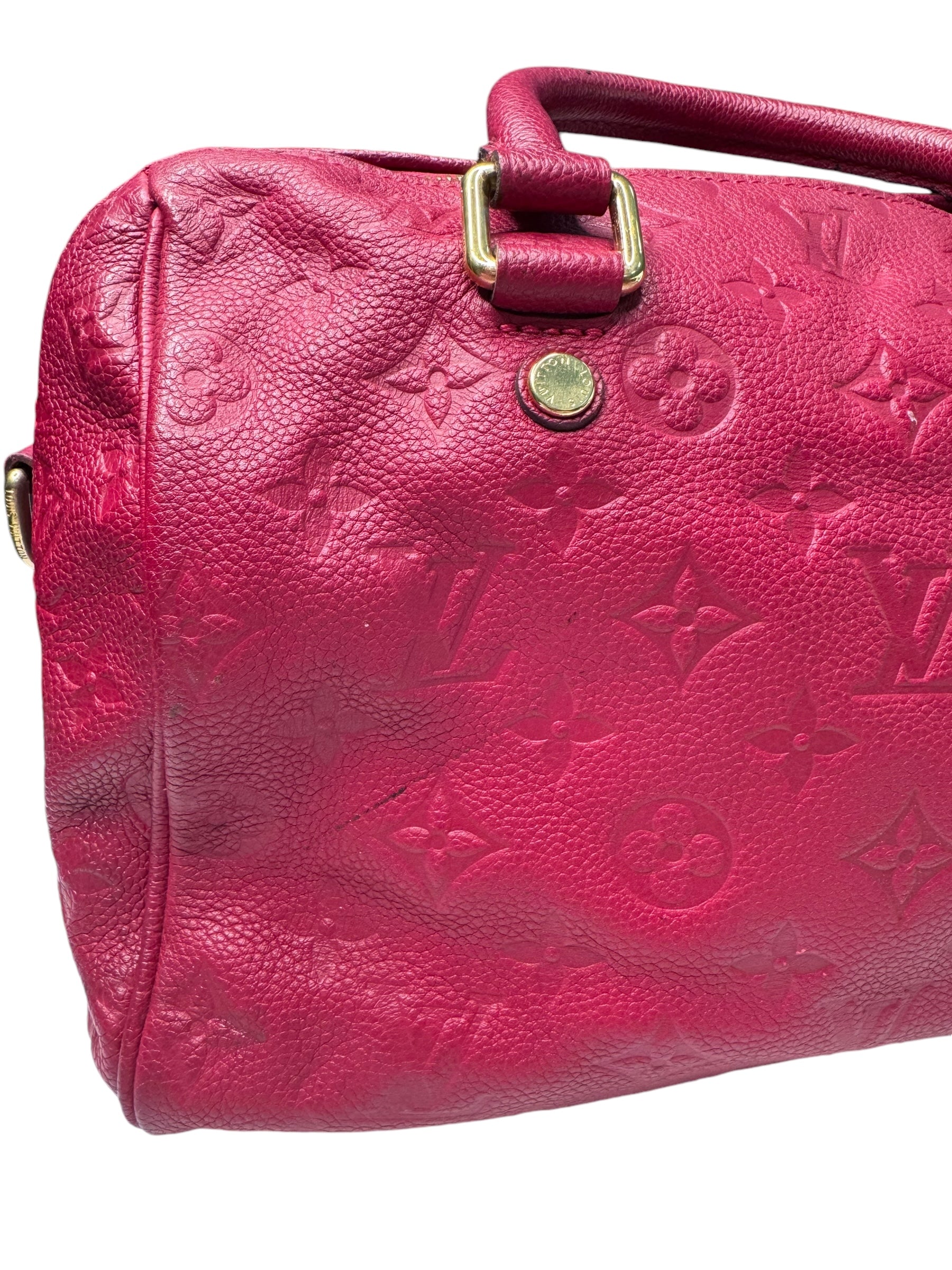 Louis Vuitton Aurore Monogram Empreinte Leather Speedy 25