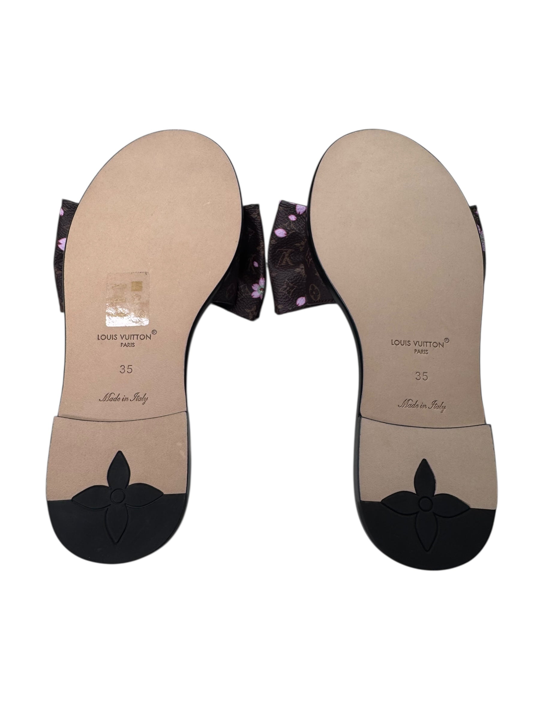 Louis Vuitton x Murakami Lily Flat Mule (35/5) | The Little Purse