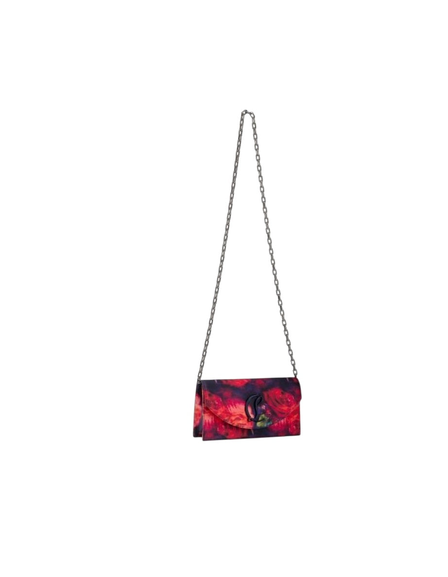Christian Louboutin Loubi54 Satin Roses Shoulder Bag