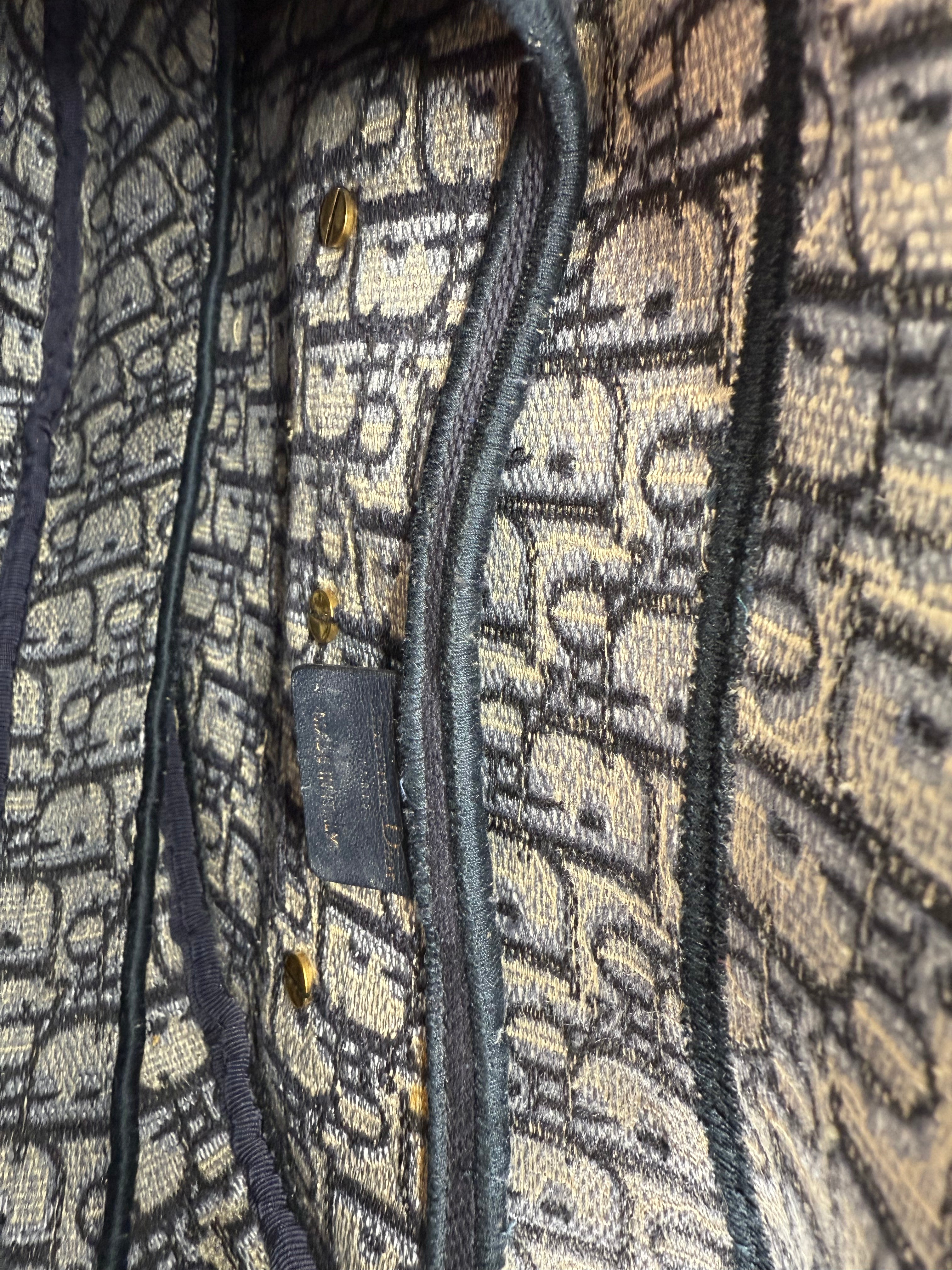Dior Oblique Embroidered Saddle Bag