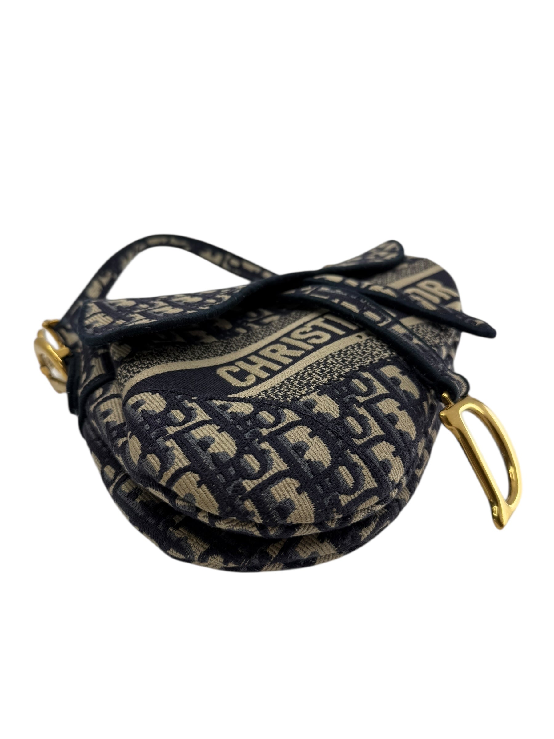 Dior Oblique Embroidered Saddle Bag