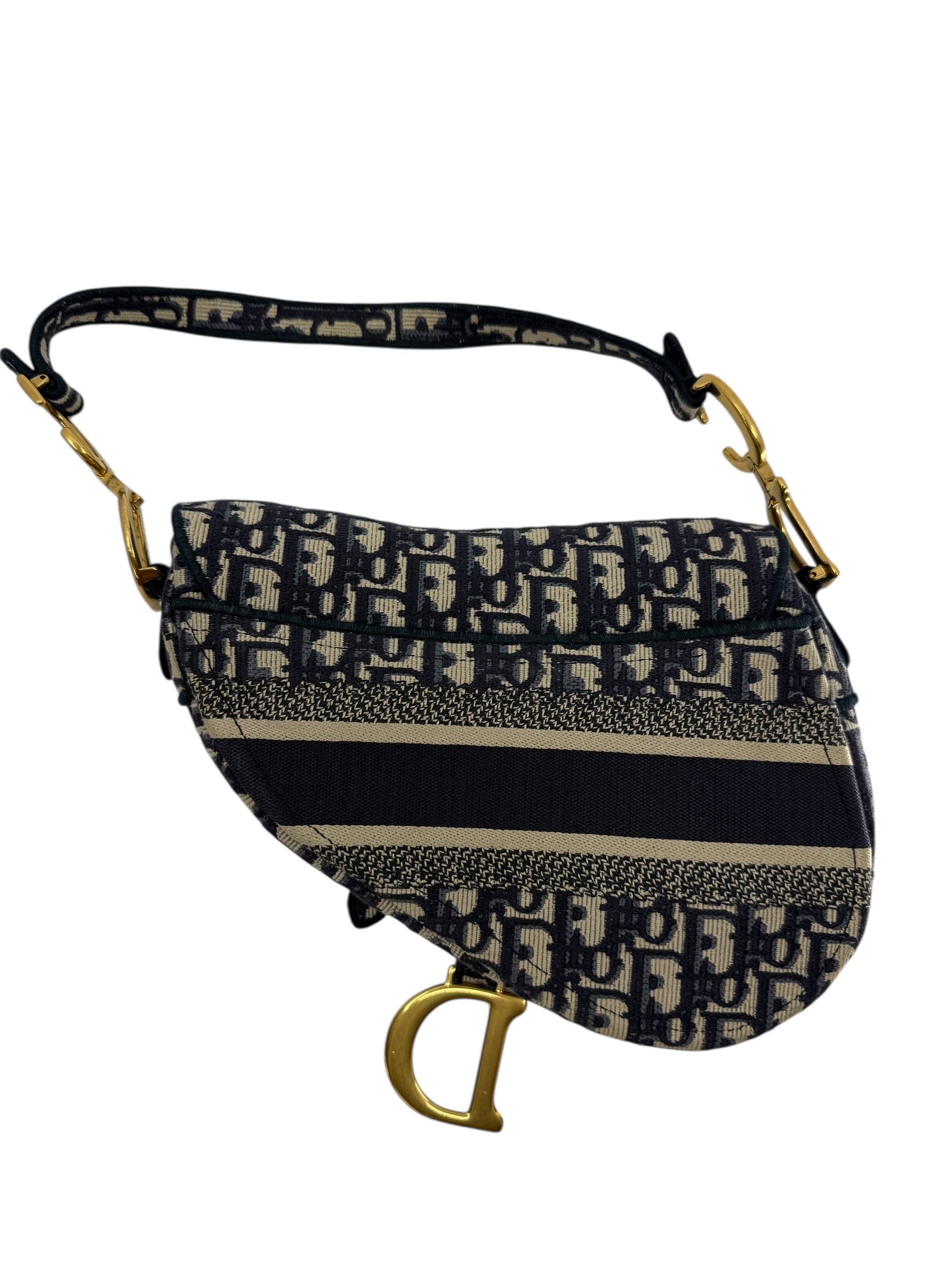 Dior Oblique Embroidered Saddle Bag