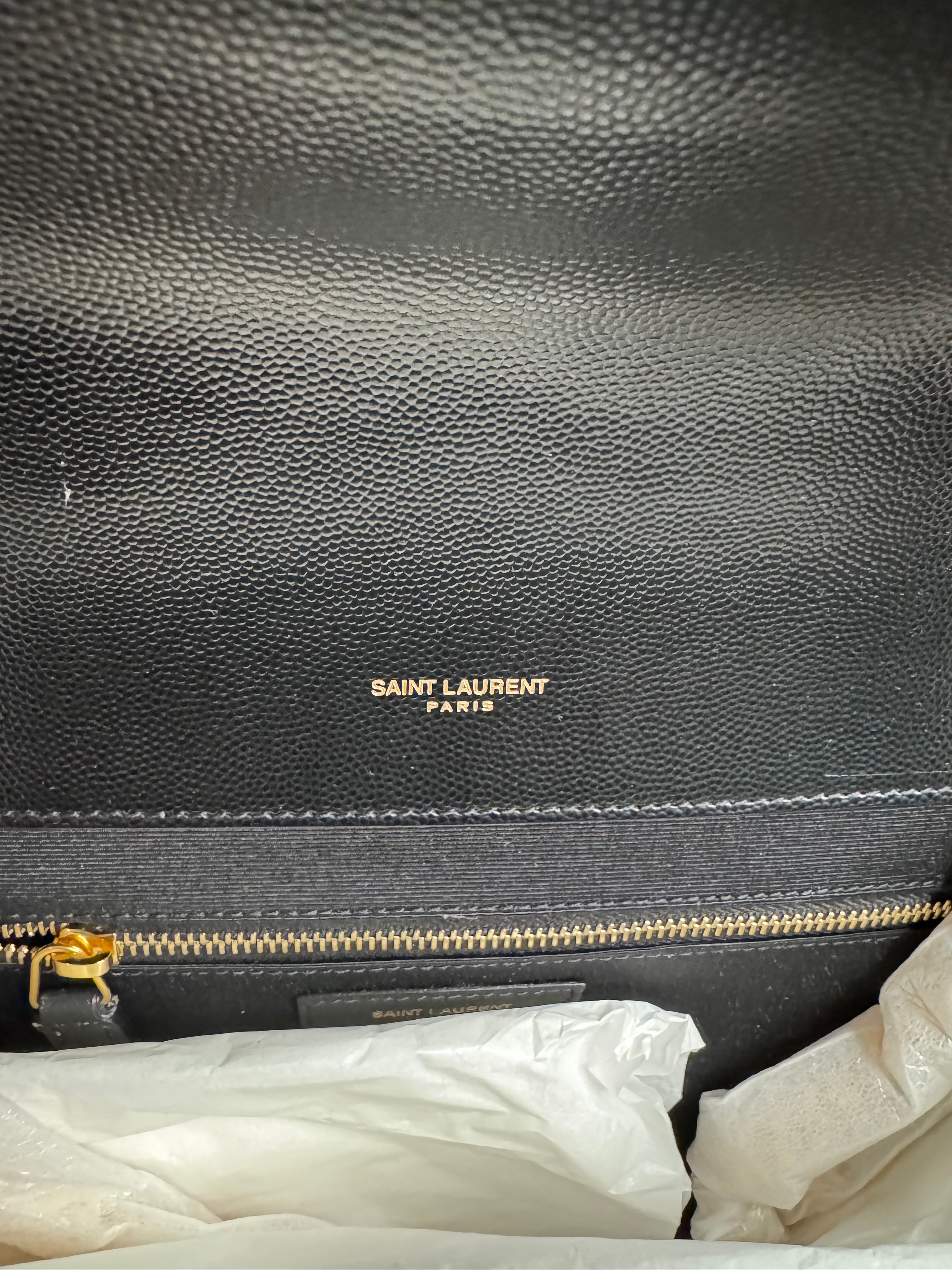 YSL Large Envelope Calfskin Shoulder Bag