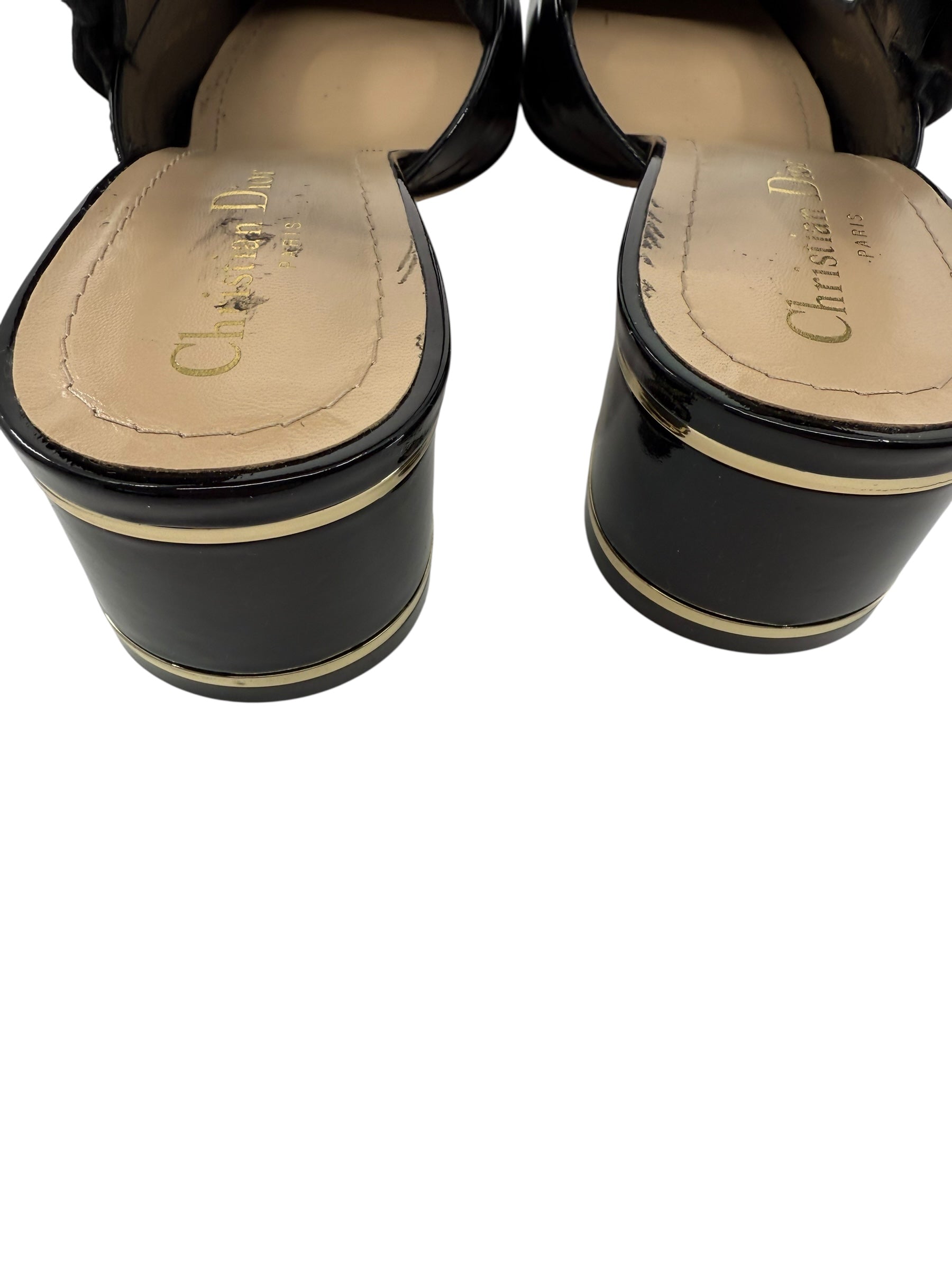 Dior Miss Dior Paris Patent Heels (39.5/9.5)