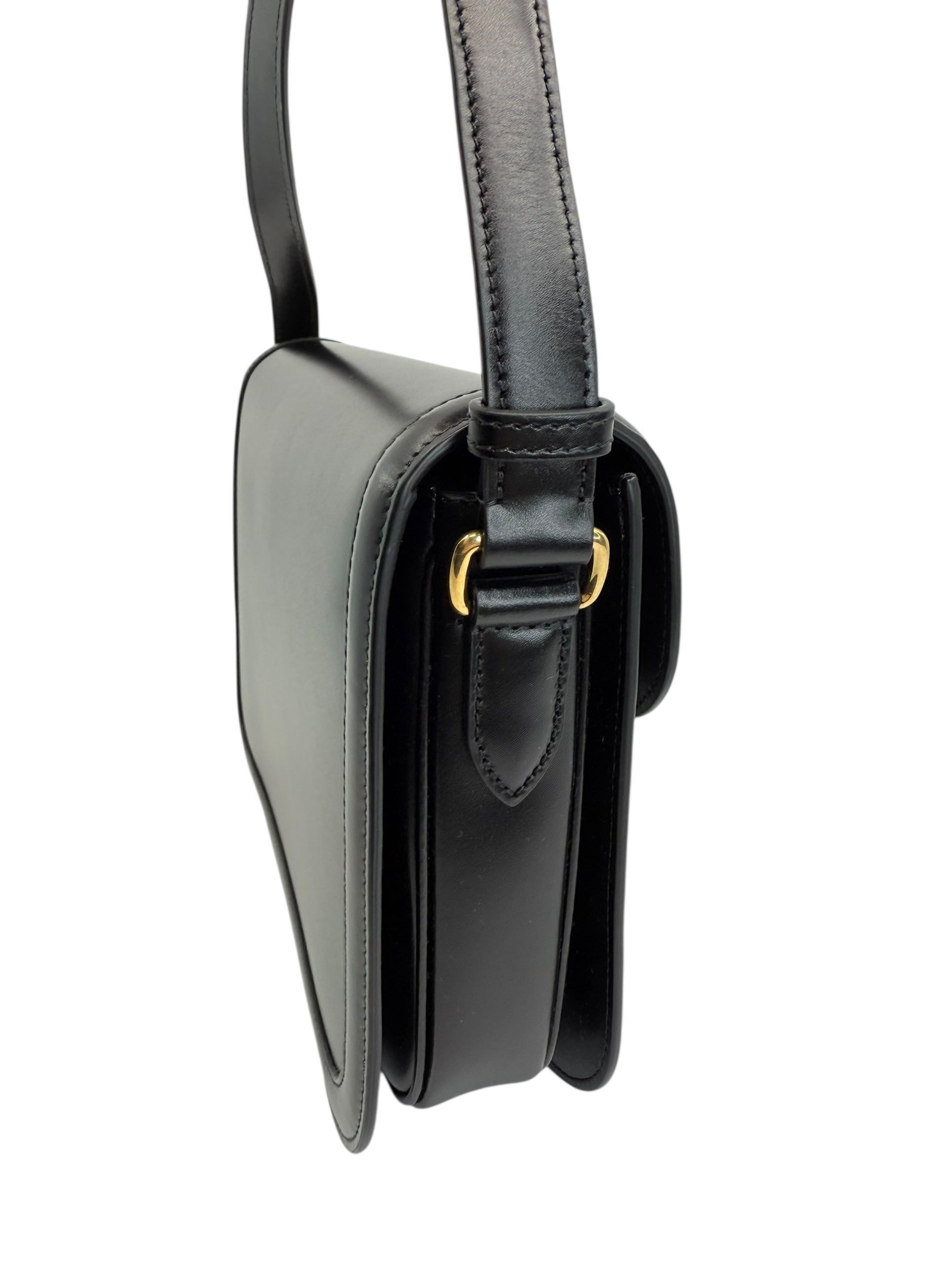 Valentino Garavani 9 to 5 Flap Leather Saddle Bag