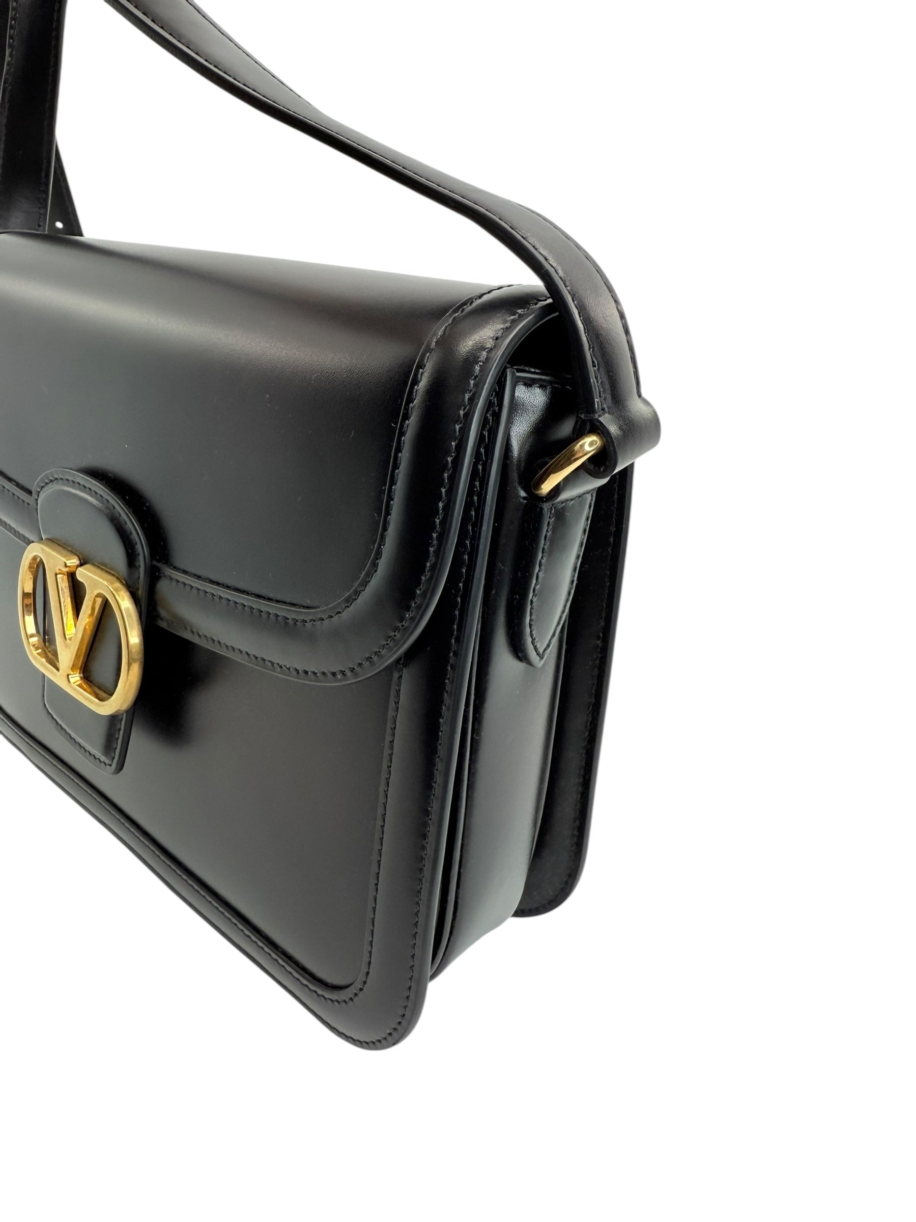 Valentino Garavani 9 to 5 Flap Leather Saddle Bag