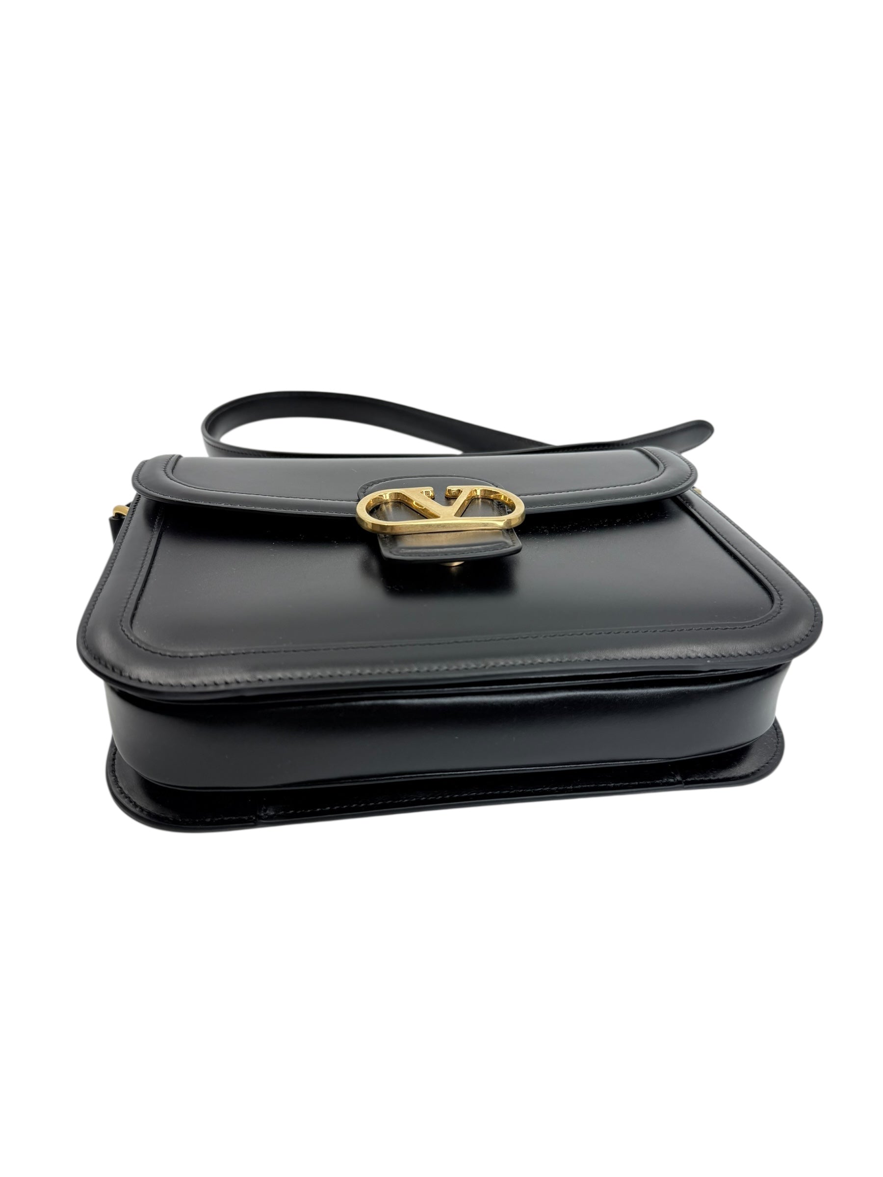 Valentino Garavani 9 to 5 Flap Leather Saddle Bag