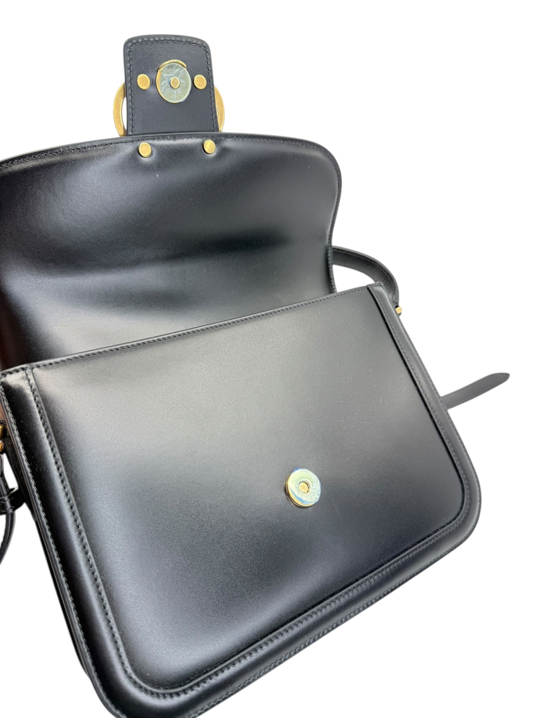 Valentino Garavani 9 to 5 Flap Leather Saddle Bag