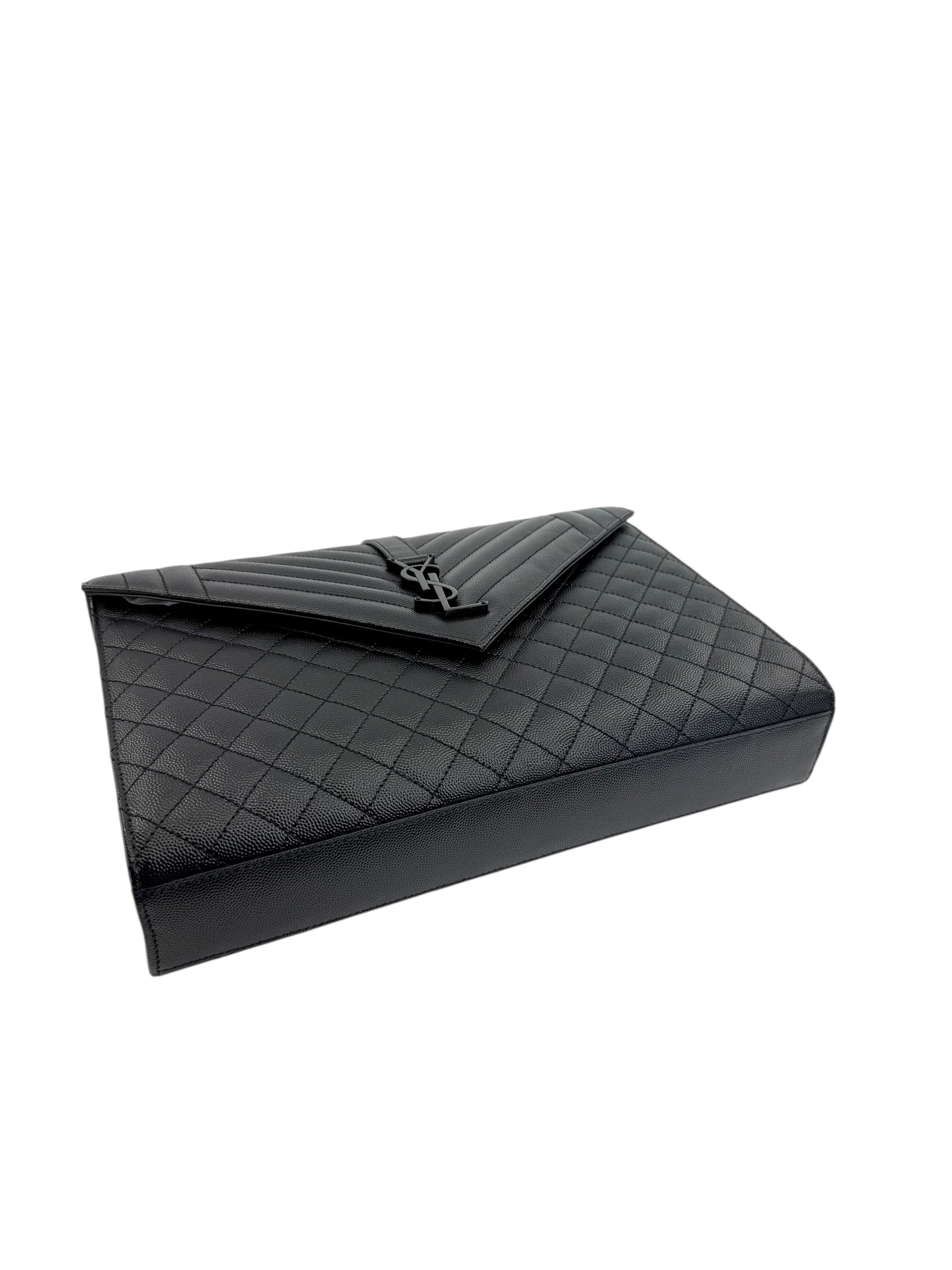 Saint Laurent Large Triquilt Envelope Shoulder Bag