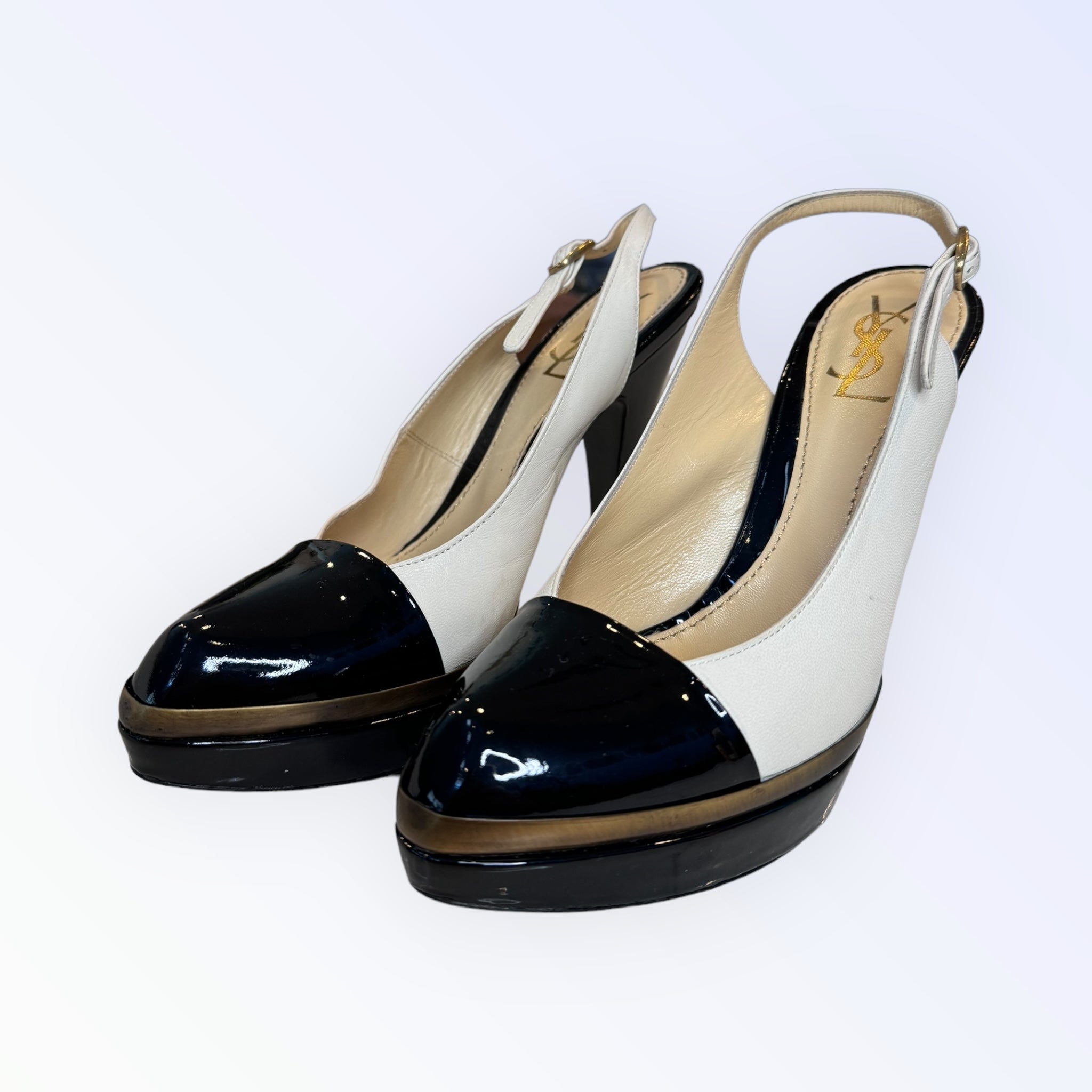 Yves Saint Laurent Leather Slingback Heels