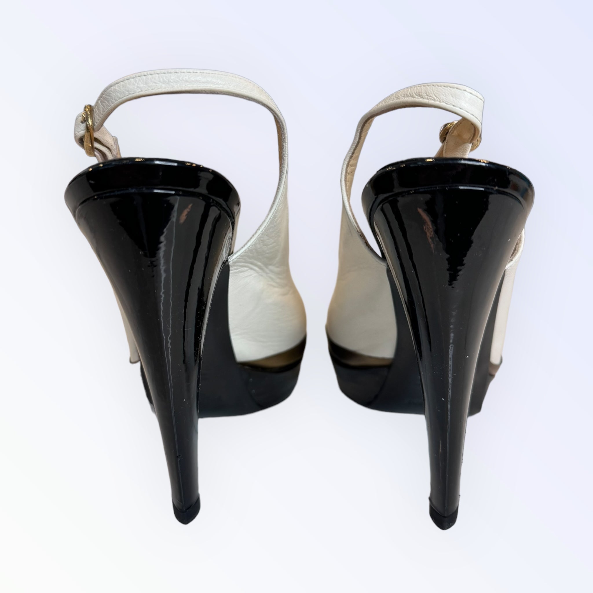 Yves Saint Laurent Leather Slingback Heels