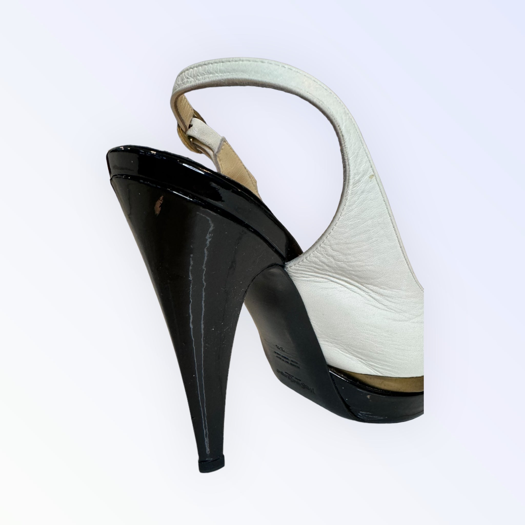 Yves Saint Laurent Leather Slingback Heels