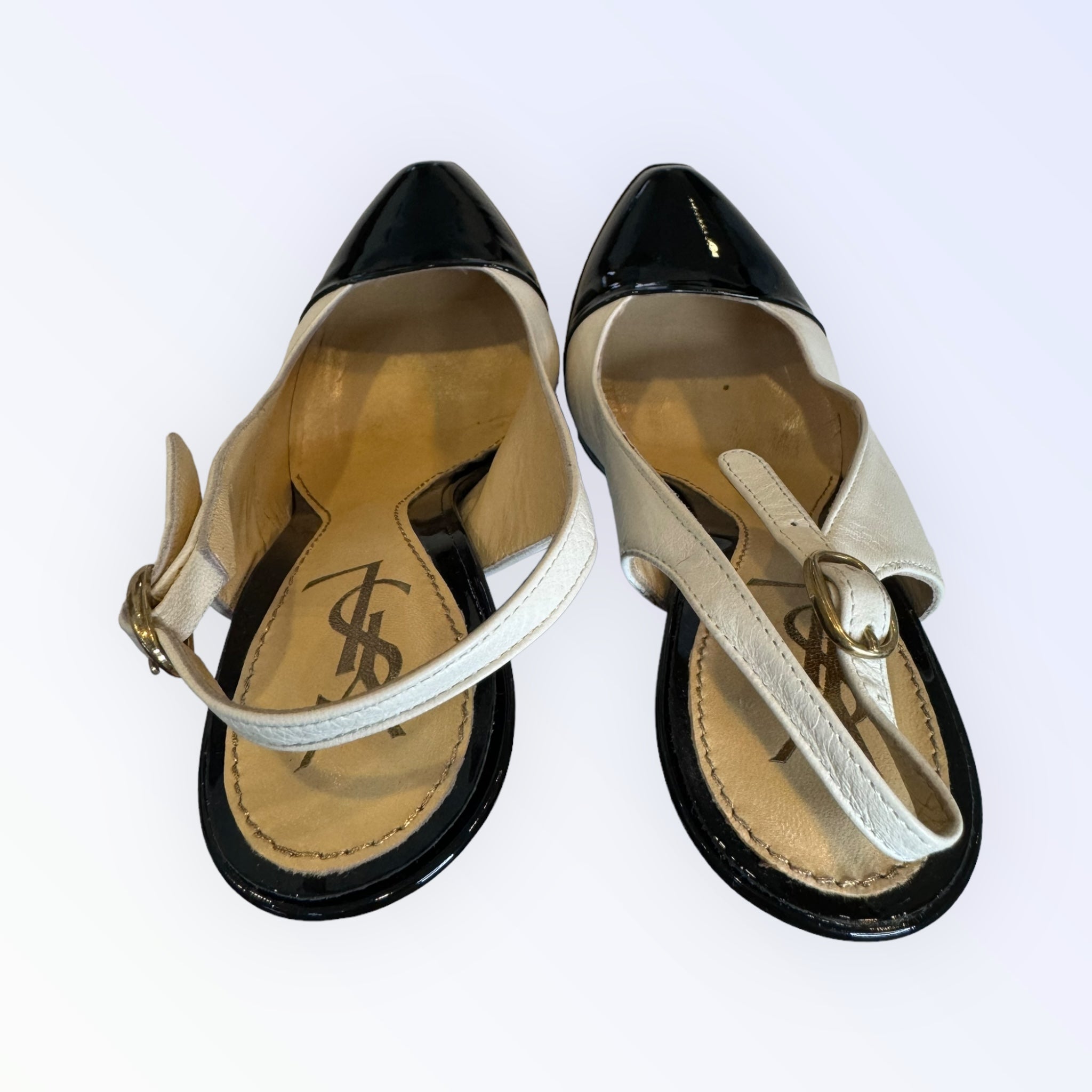 Yves Saint Laurent Leather Slingback Heels