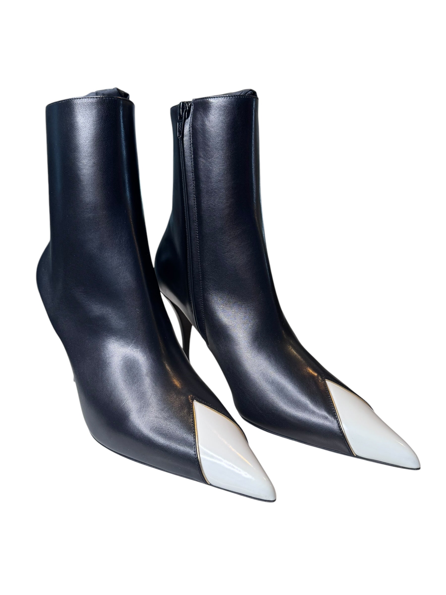 Saint Laurent Jam Leather Ankle Boots (42/11)