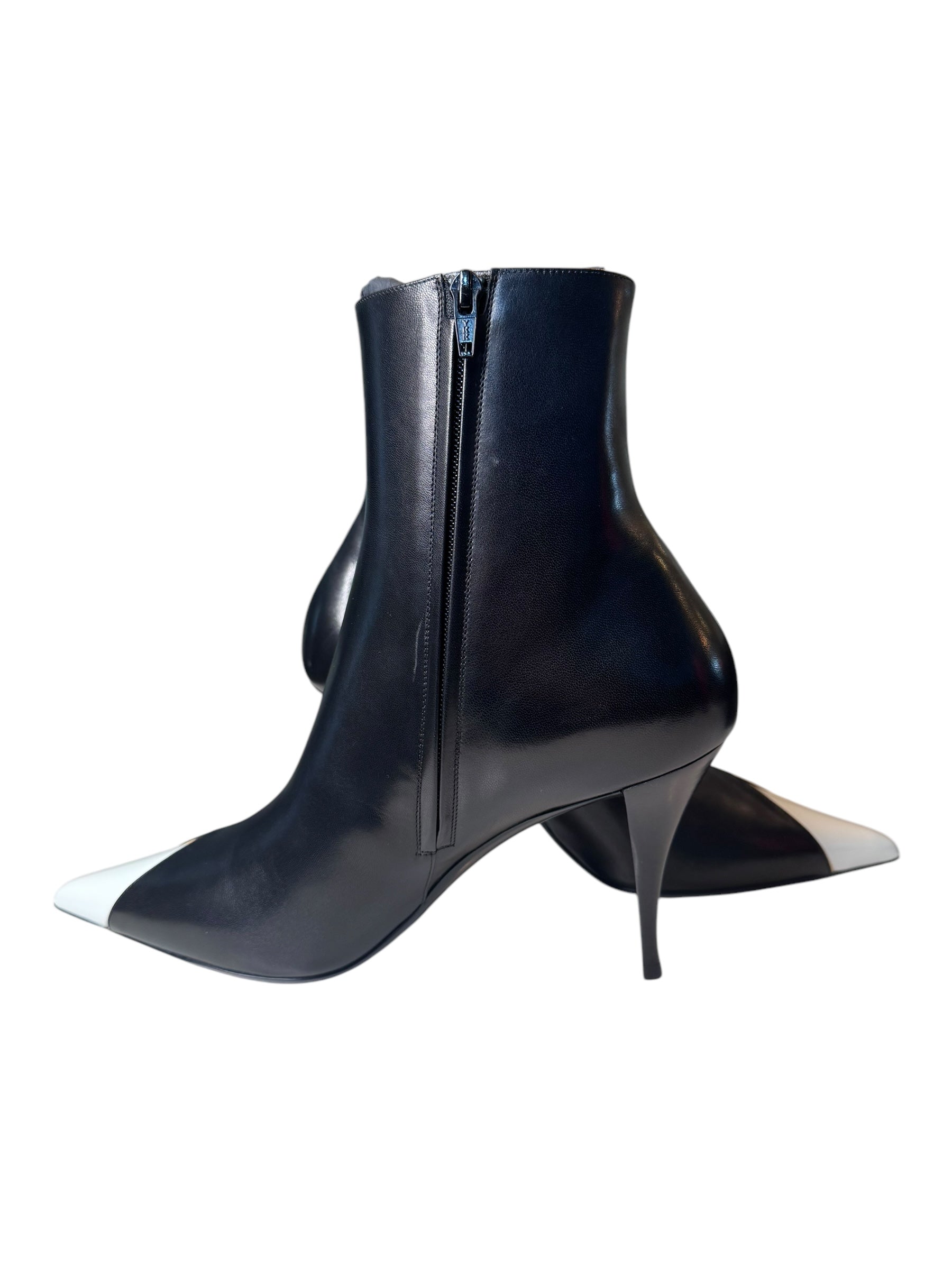 Saint Laurent Jam Leather Ankle Boots (42/11)