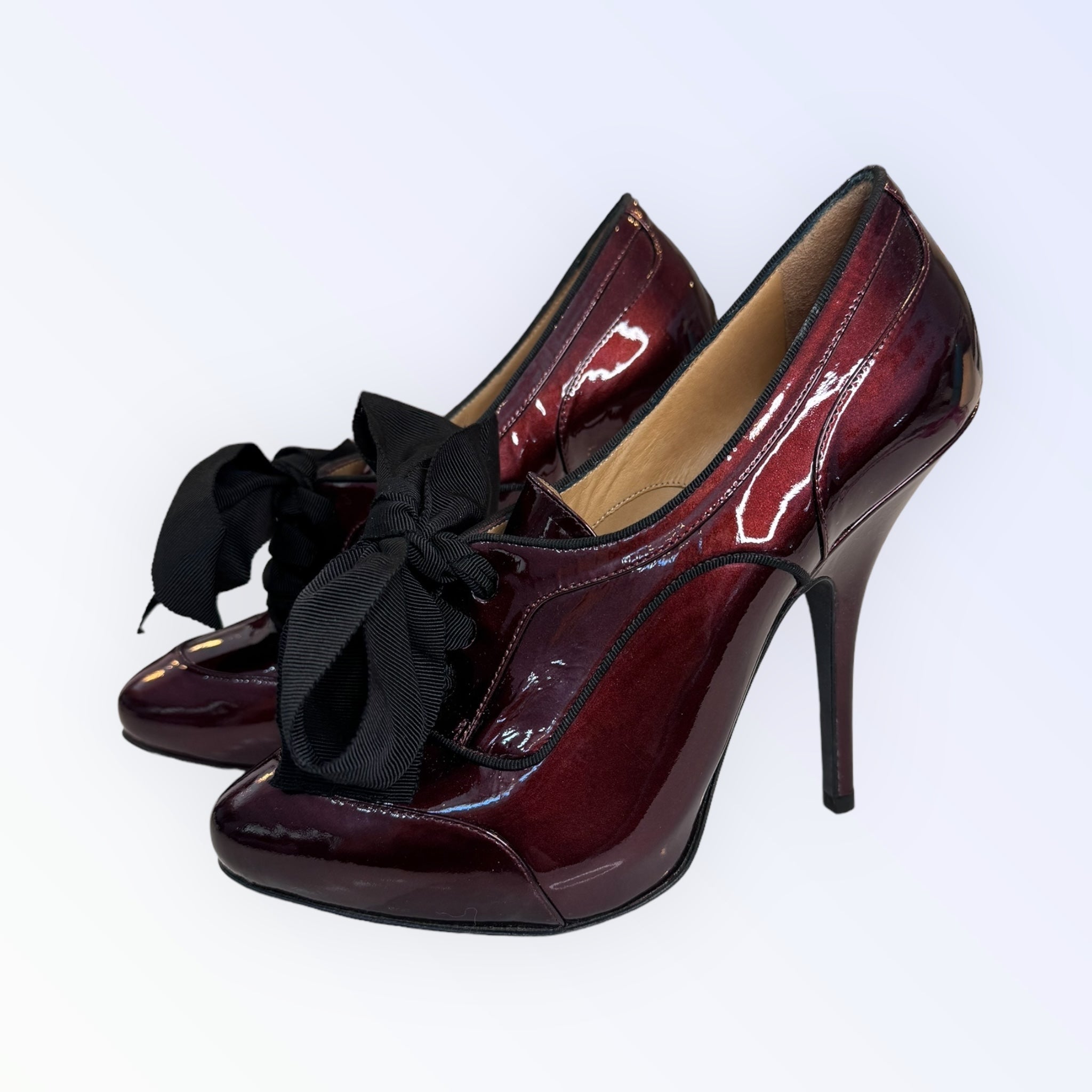 Lanvin Derby Patent Leather Stiletto