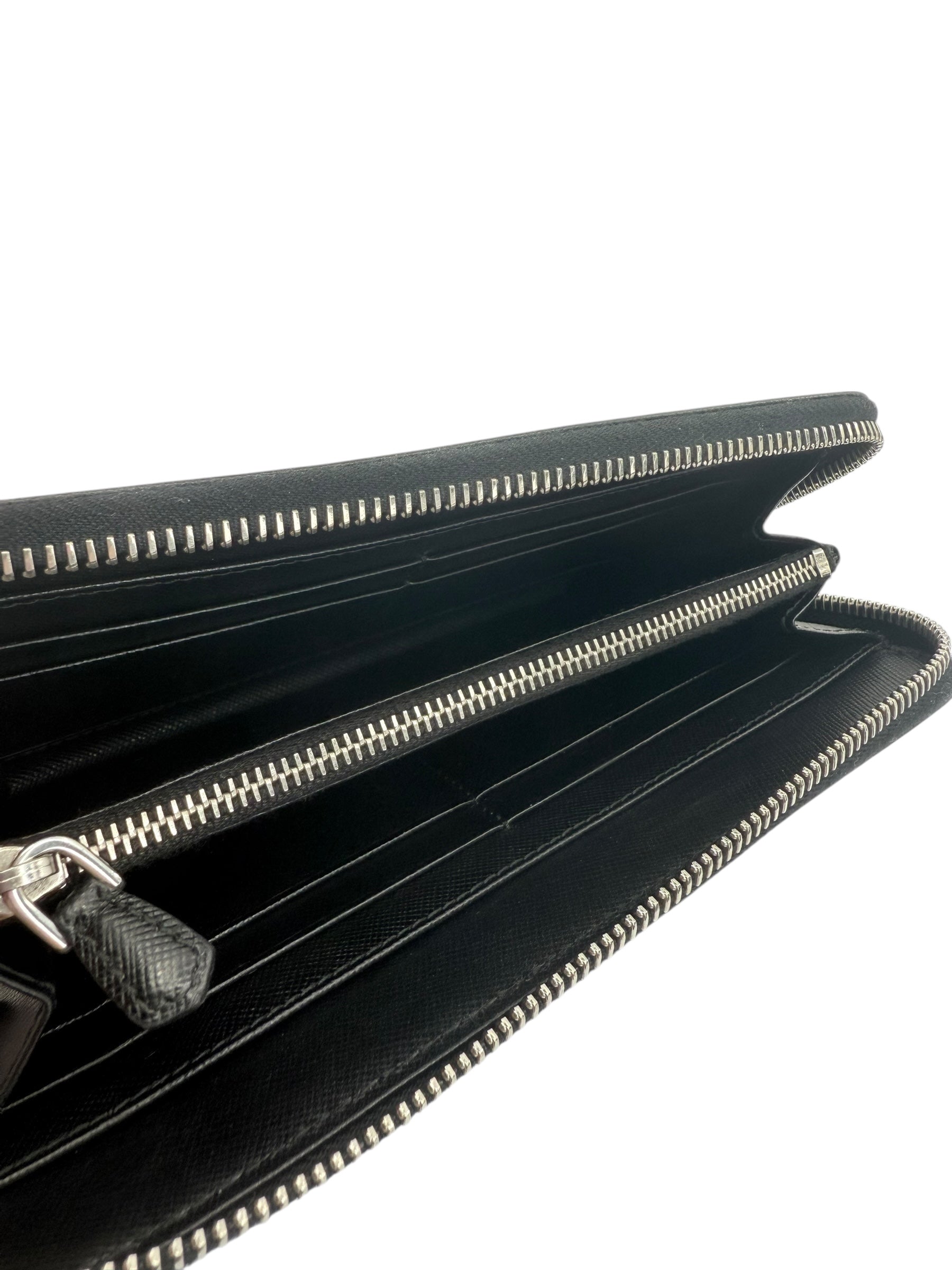 Prada Saffiano Leather Long Wallet