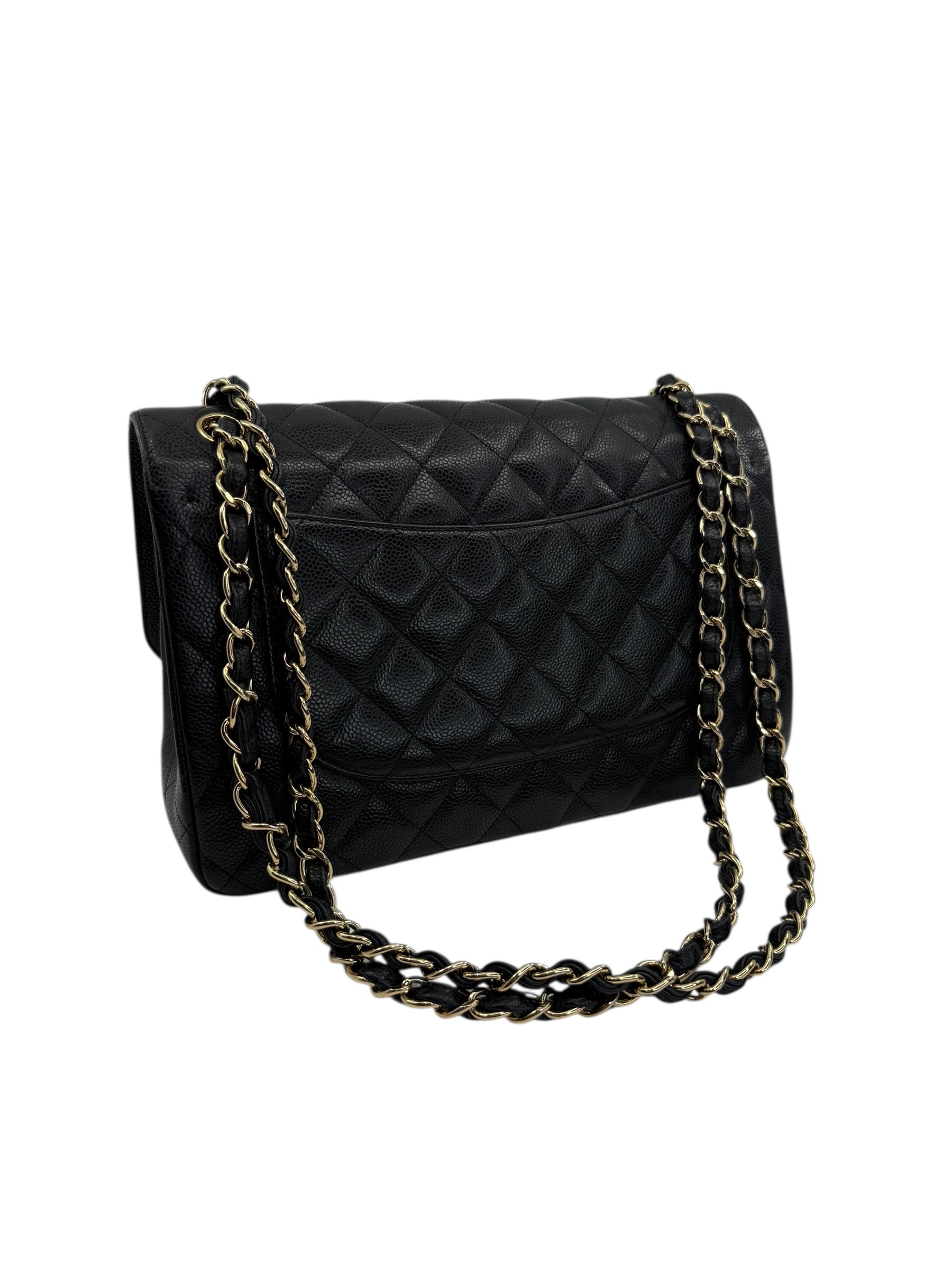 Chanel Classic Caviar Jumbo Double Flap