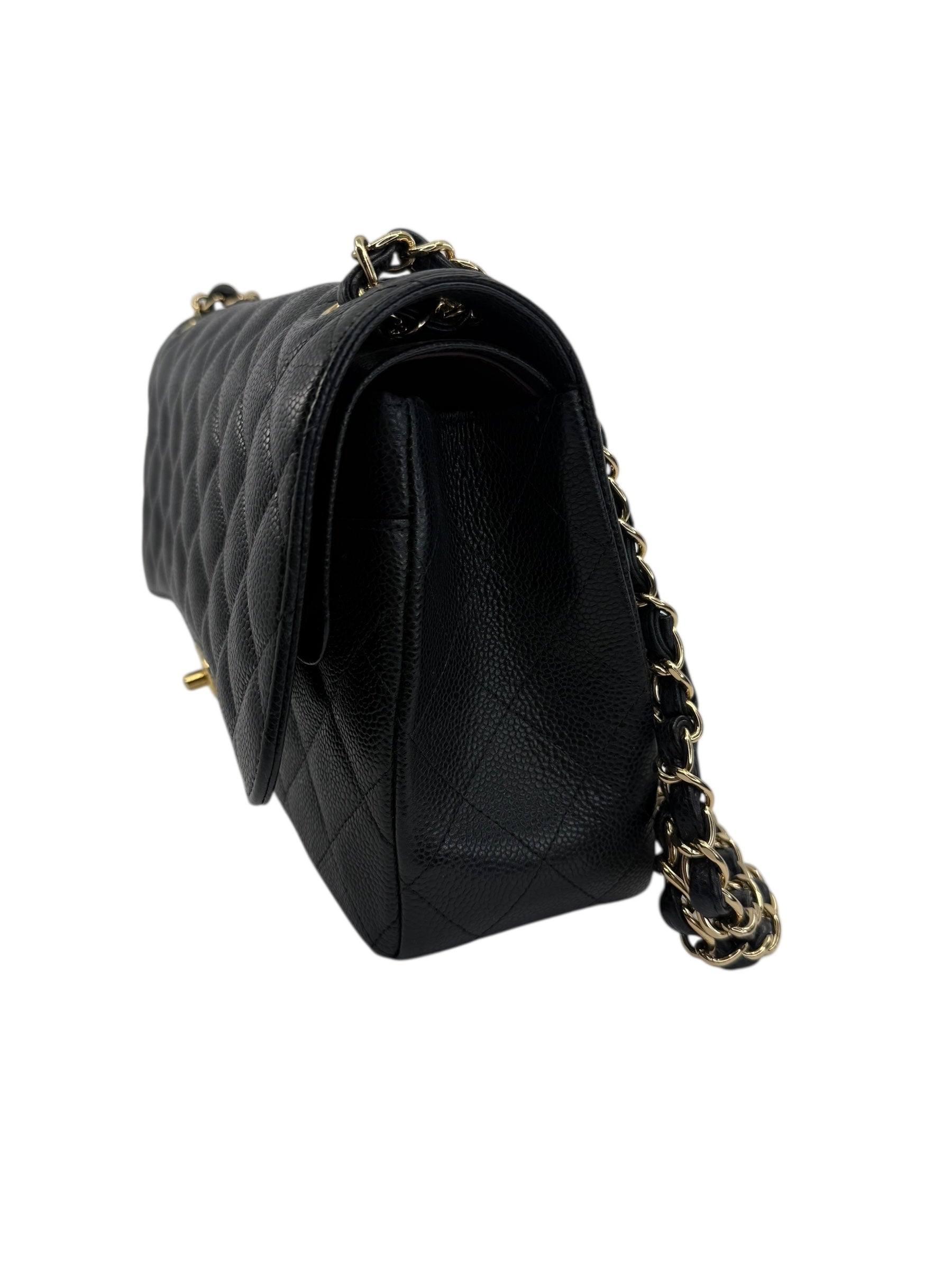 Chanel Classic Caviar Jumbo Double Flap