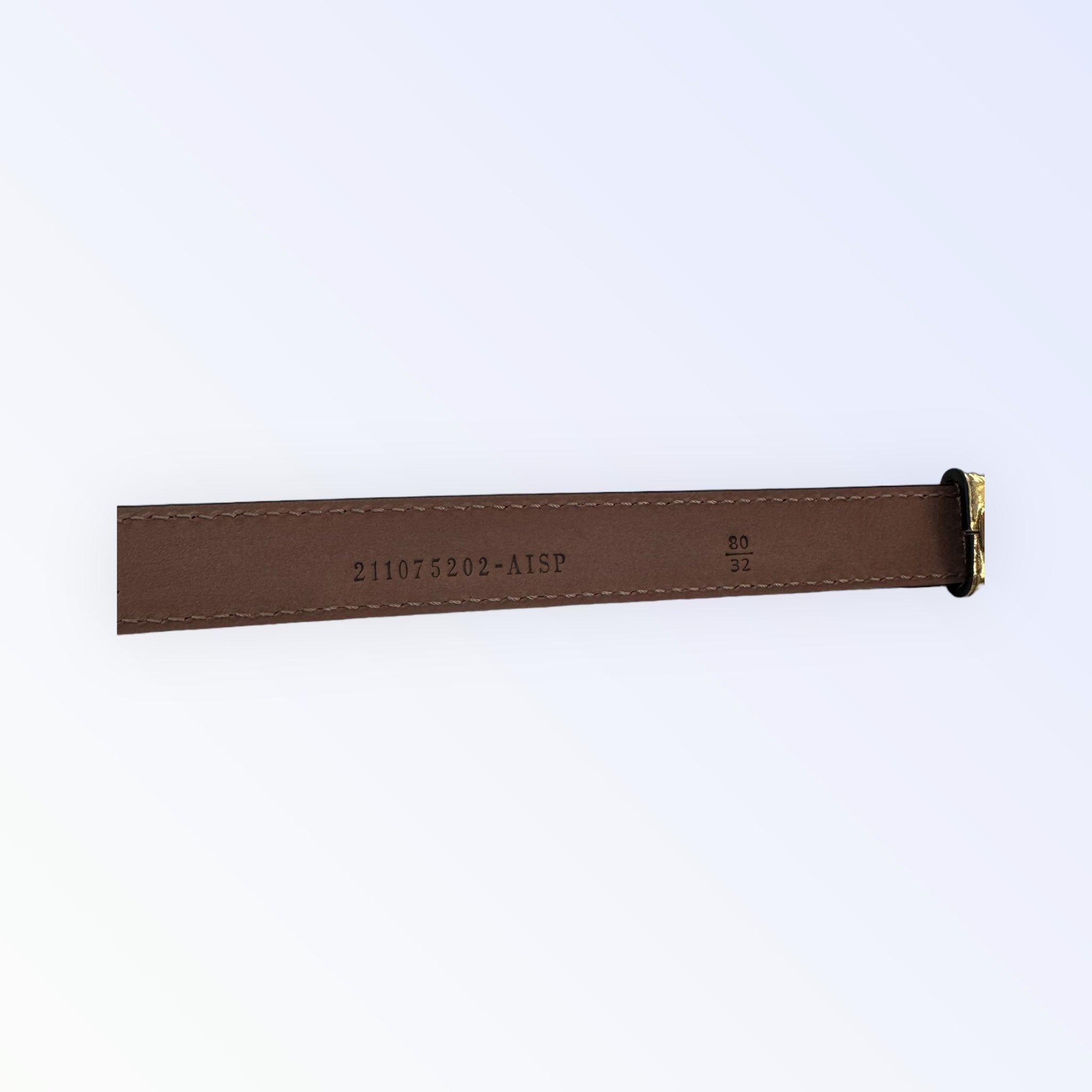 Fendi Logo Gold Foil Belt (80)