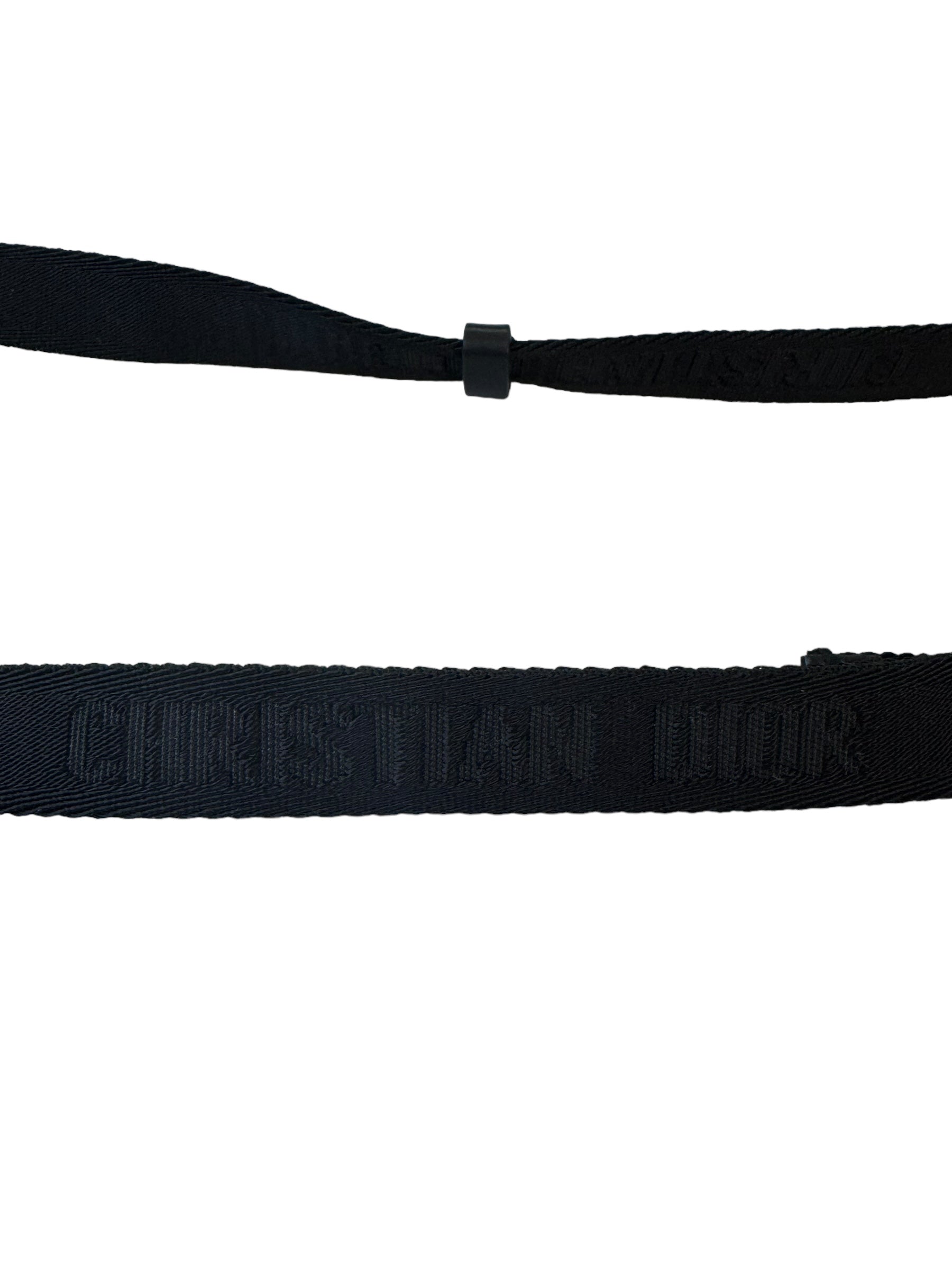 Christian Dior Canvas Jacquard Saddle Belt (80) | The Little Purse