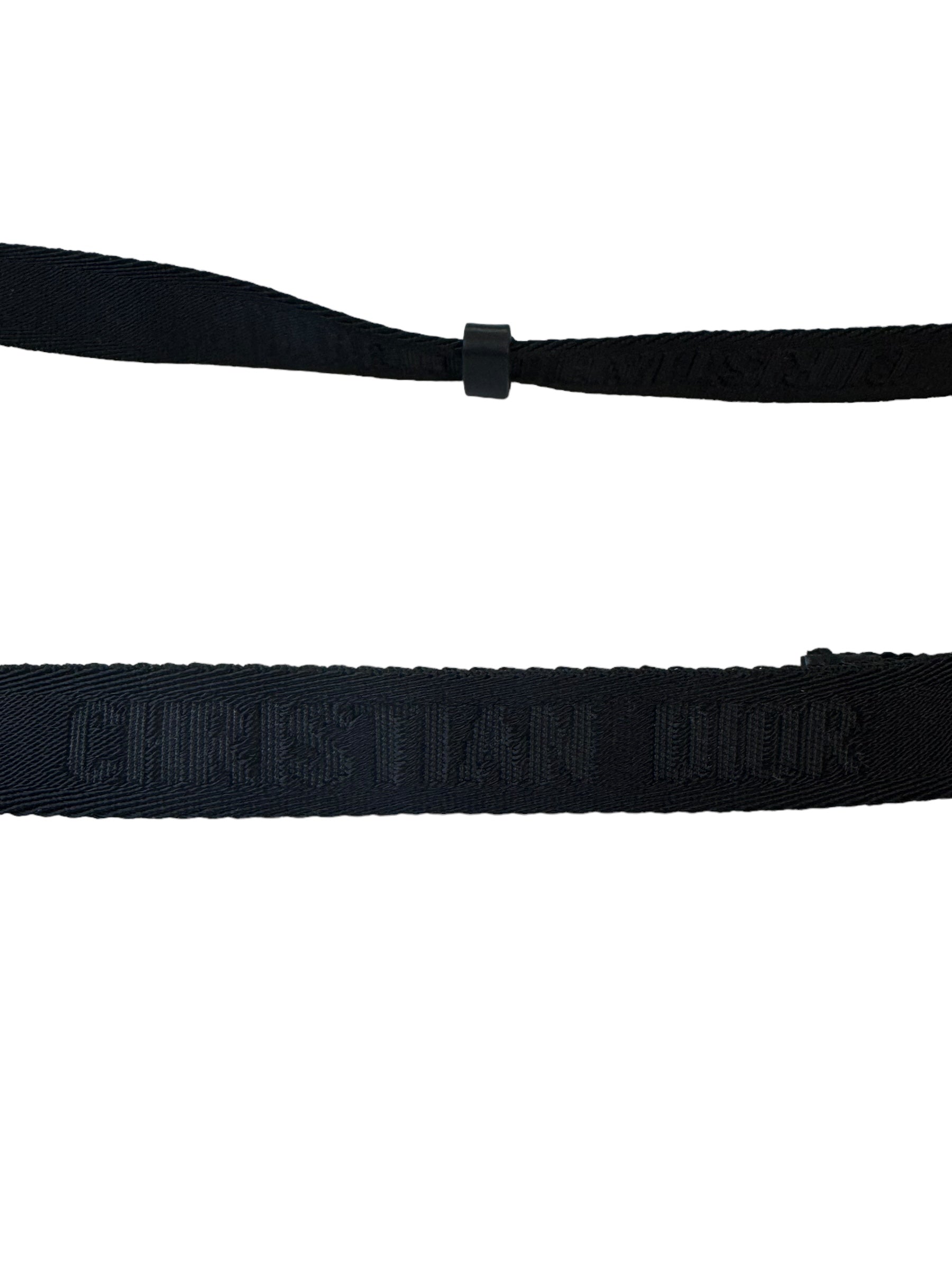 Christian Dior Canvas Jacquard Saddle Belt (80)