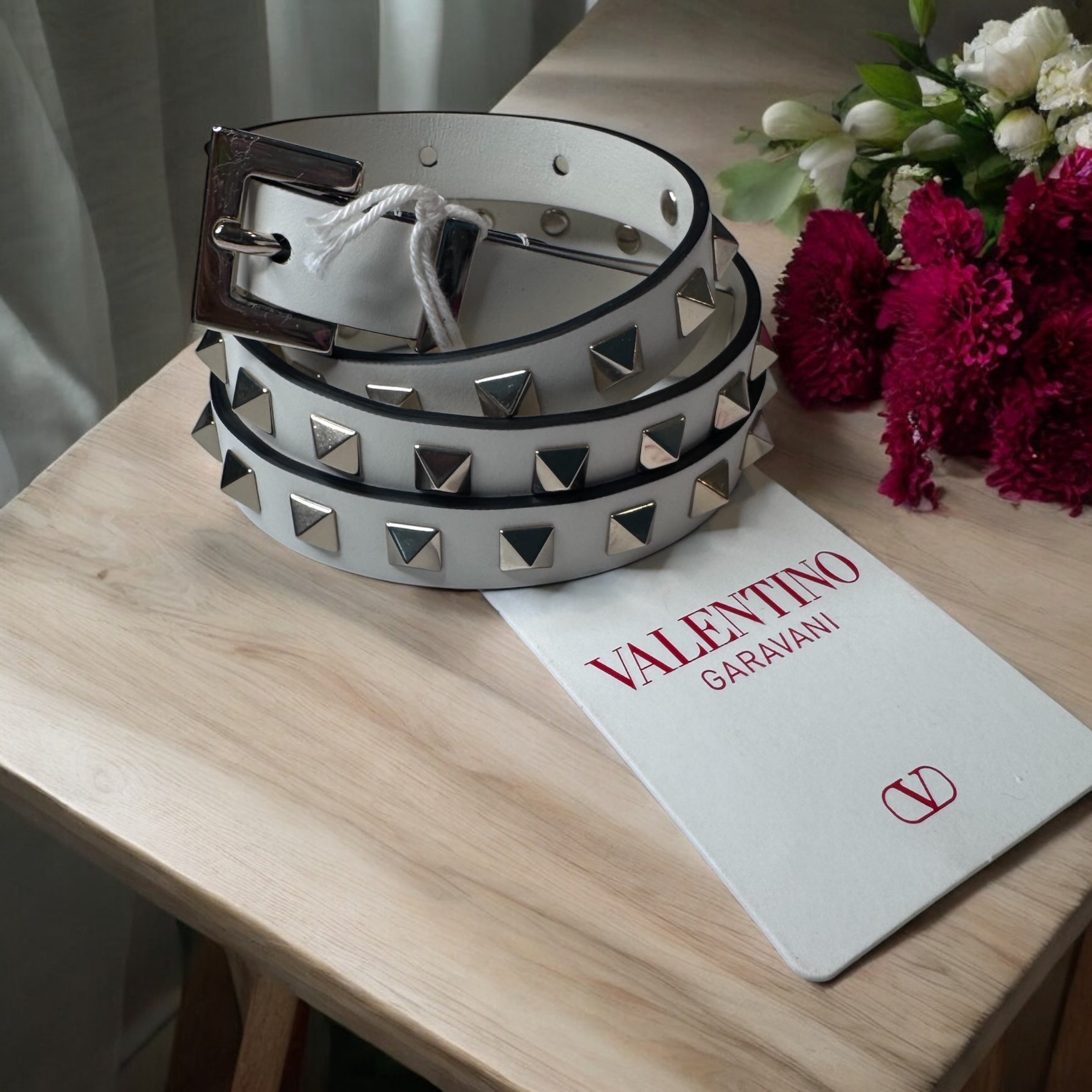 valentino stud belt