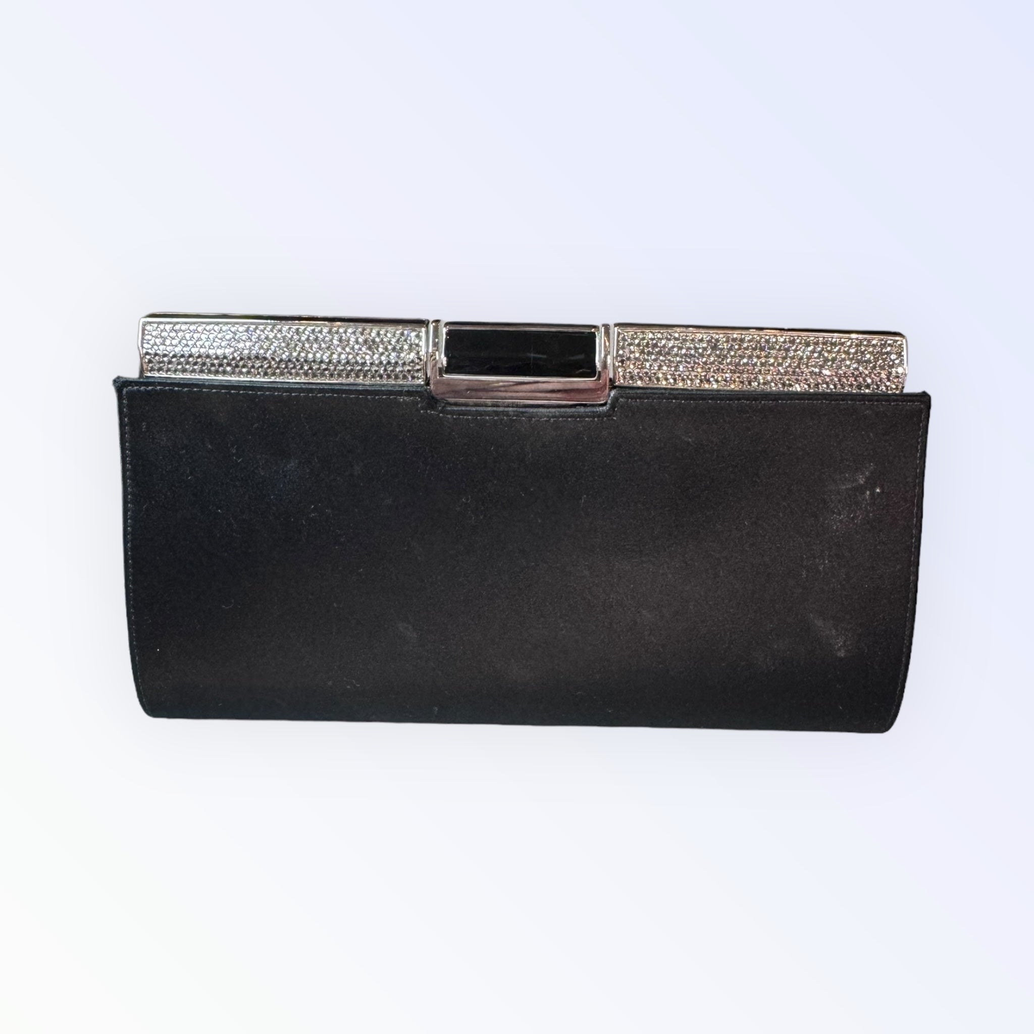 Judith Leiber Jeweled Satin Clutch