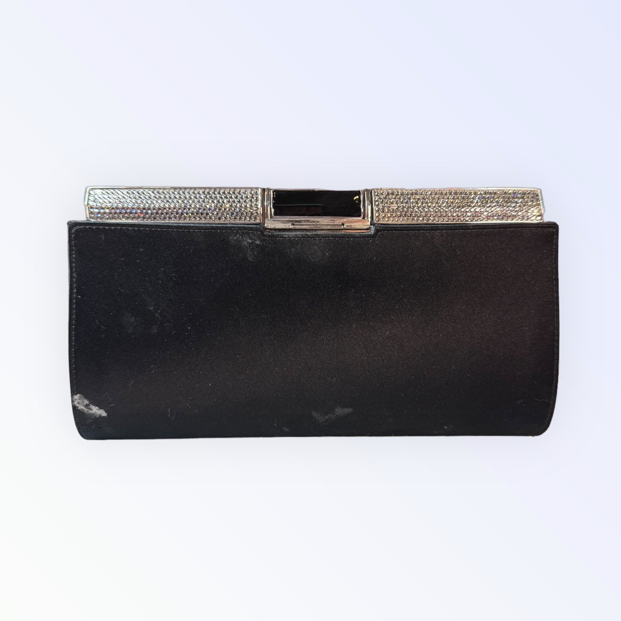 Judith Leiber Jeweled Satin Clutch