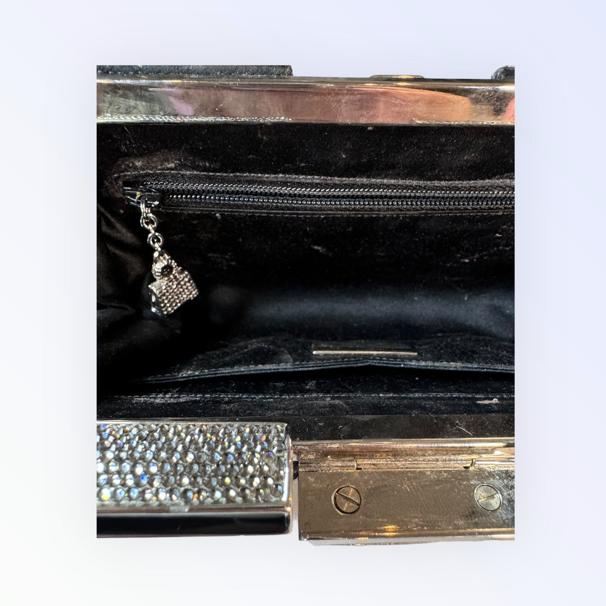 Judith Leiber Jeweled Satin Clutch