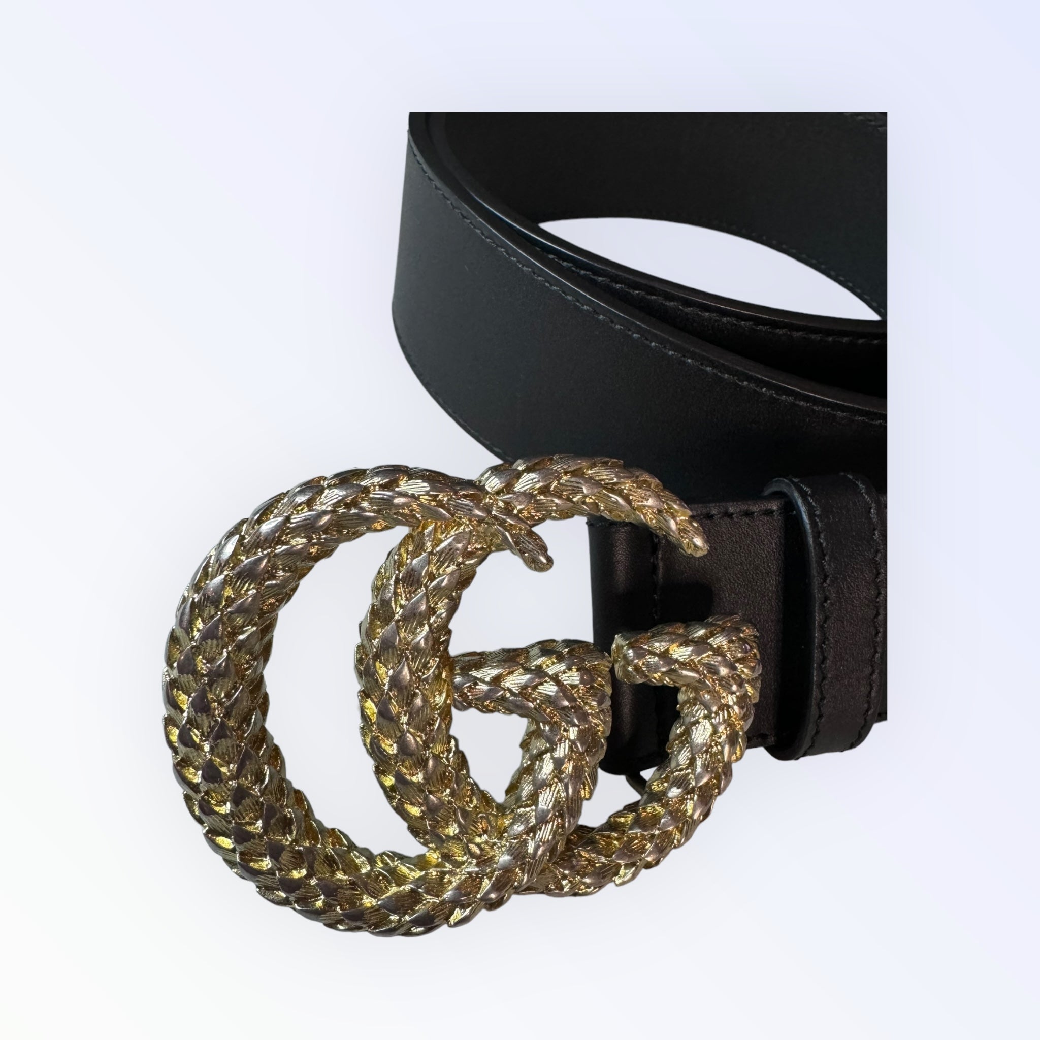 Gucci GG Leather Belt