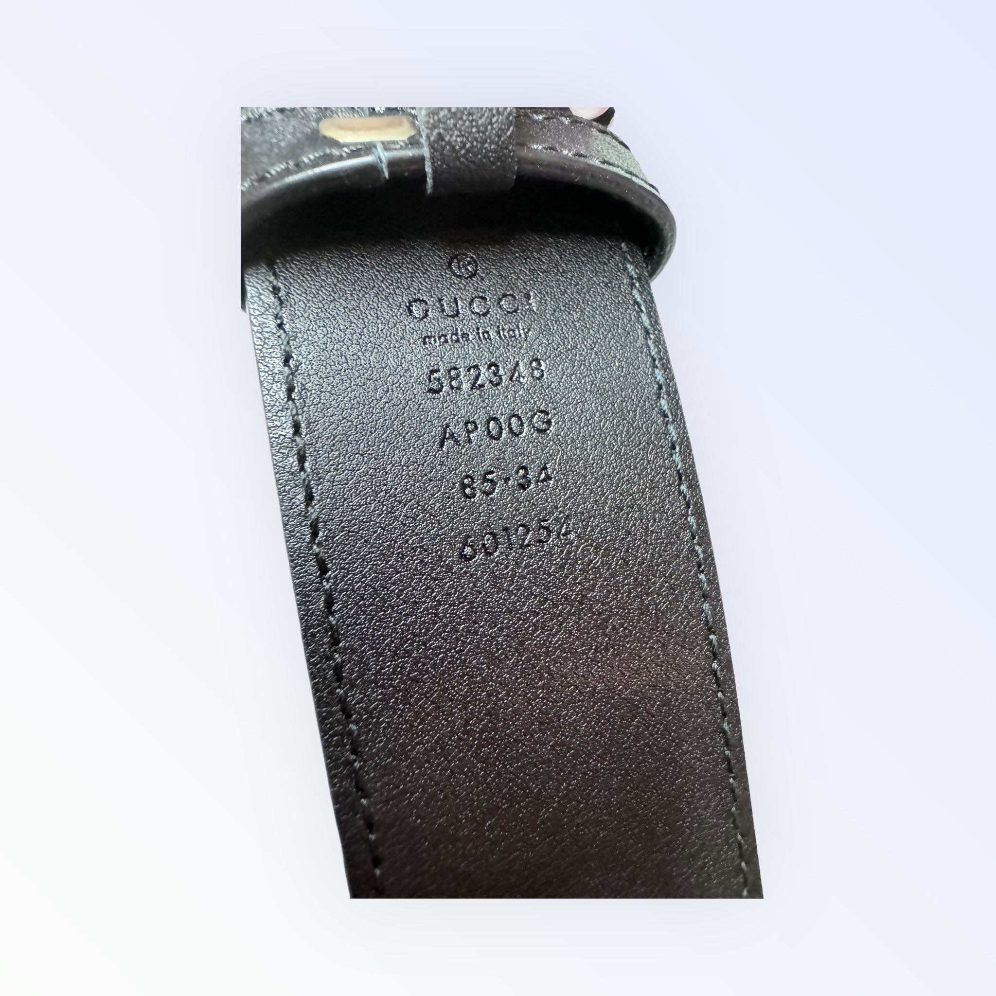 Gucci GG Leather Belt