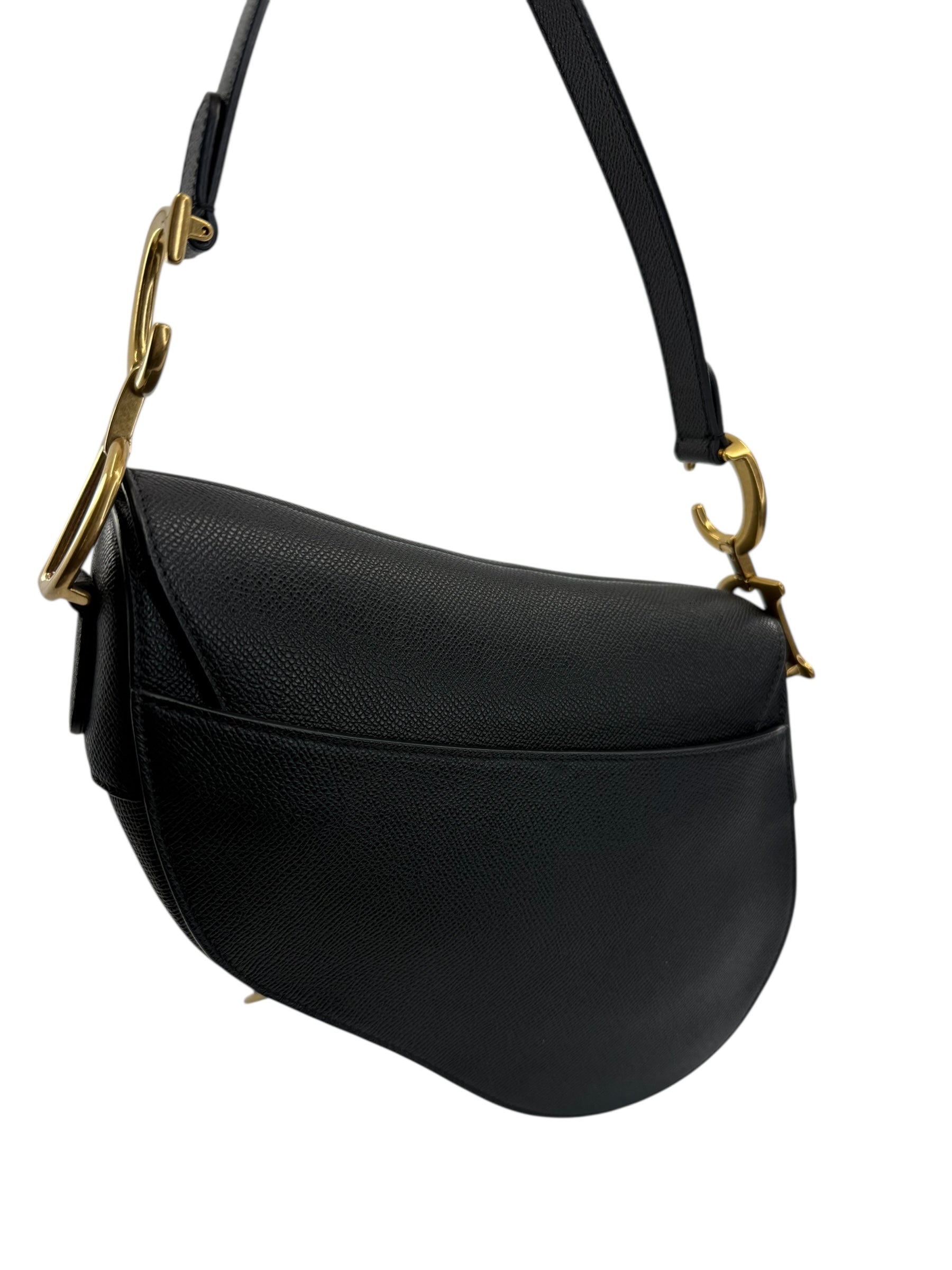 Dior Medium Grained Calfskin Saddle W/Strap